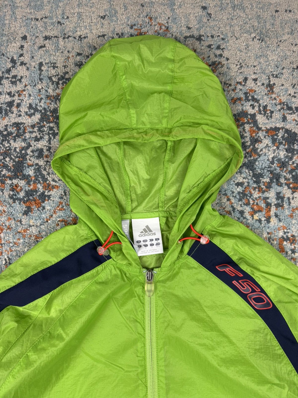 Adidas Vintage 00s Adidas F50 translucent windbreaker blokecore y2k Size US M / EU 48-50 / 2 - 7 Thumbnail