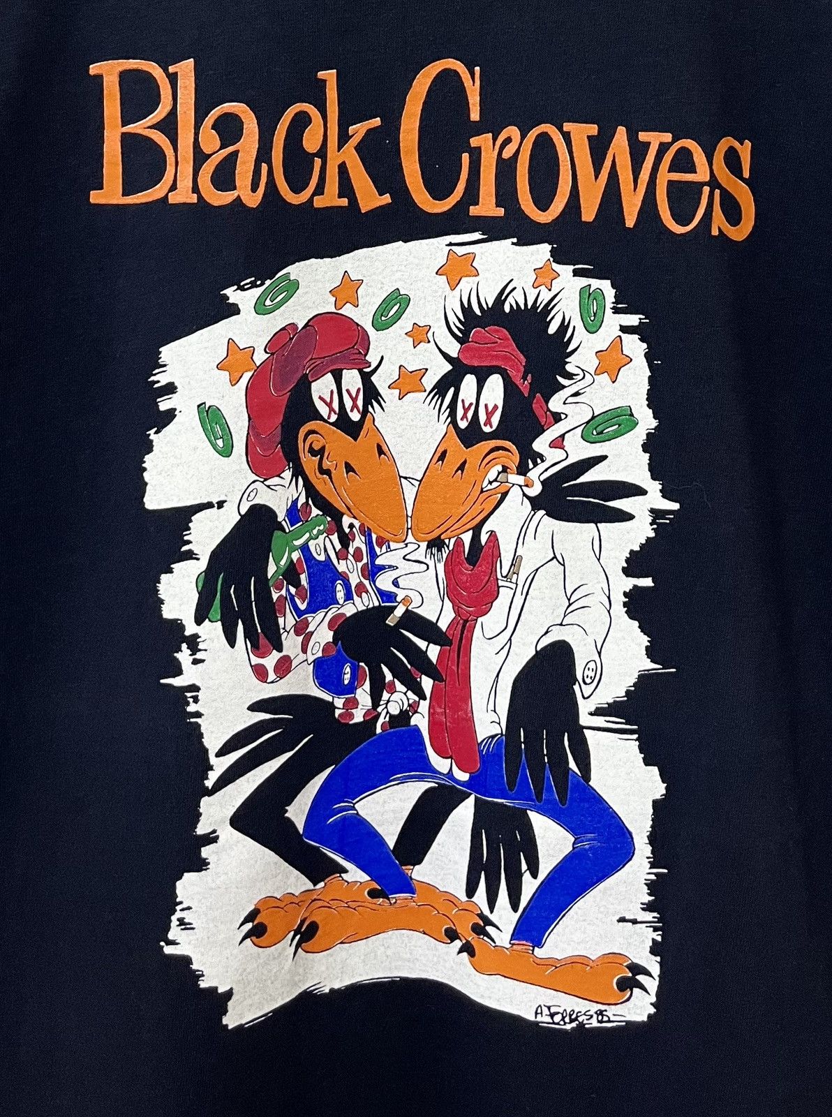 Band Tees VINTAGE 90s BLACK CROWES SHAKE YOUR MONEY MAKER BAND TSHIRT Size US XL / EU 56 / 4 - 6 Thumbnail