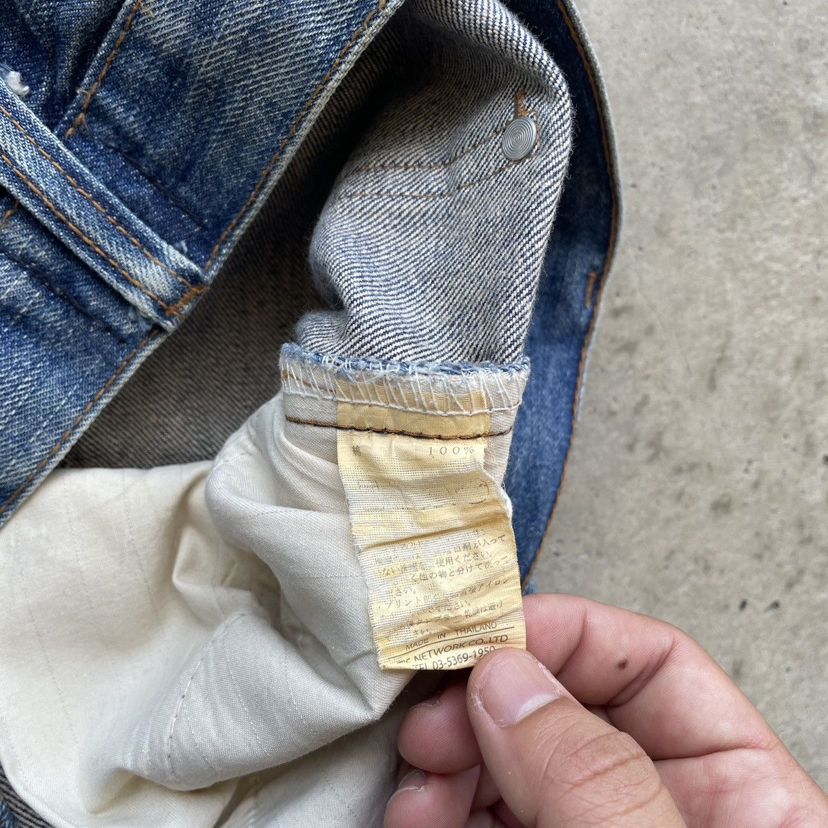 Japanese Brand Rare💥 Vintage Japanese Distressed Splash Painter Faded Jeans Size US 34 / EU 50 - 8 Thumbnail