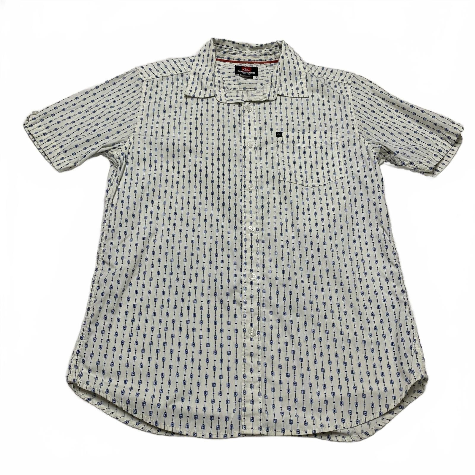 Quiksilver Quiksilver Men's Small Off-White Short Sleeve Shirt Size US S / EU 44-46 / 1 - 4 Thumbnail