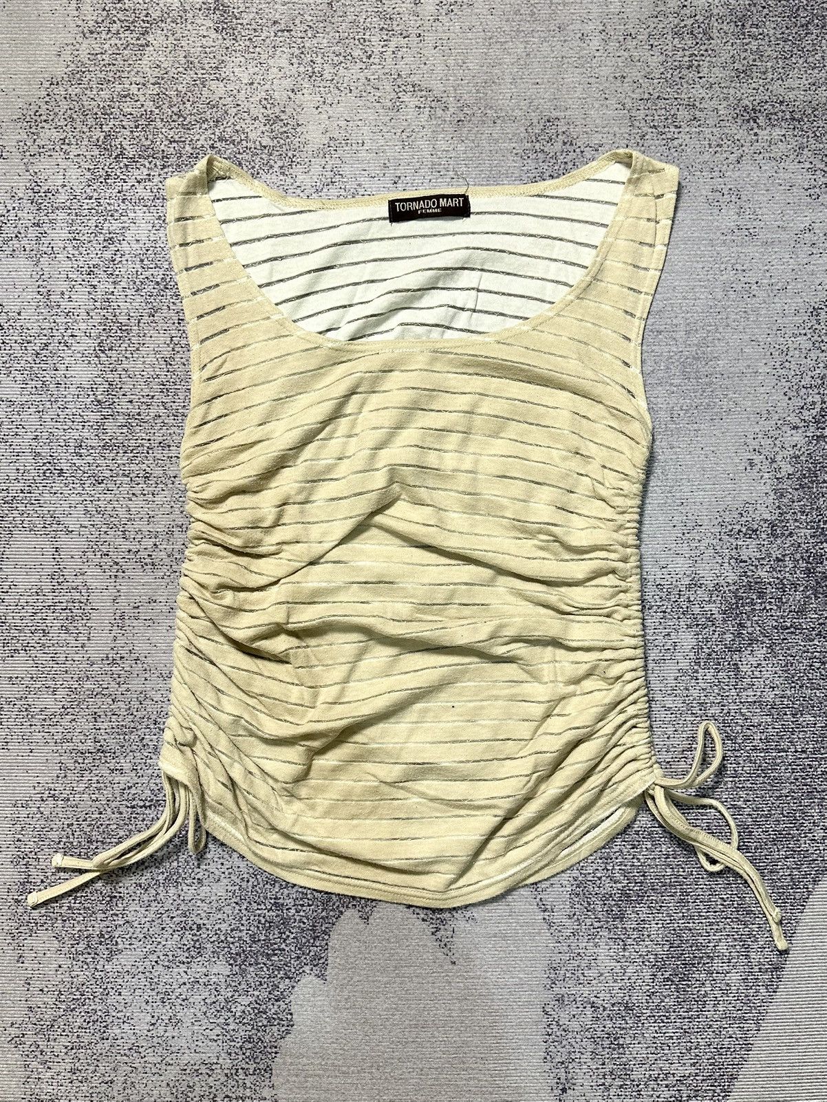 Tornado Mart Tornado Mart Crinkle Pleats Tank Top Y2k Style Size US XS / EU 42 / 0 - 1 Thumbnail