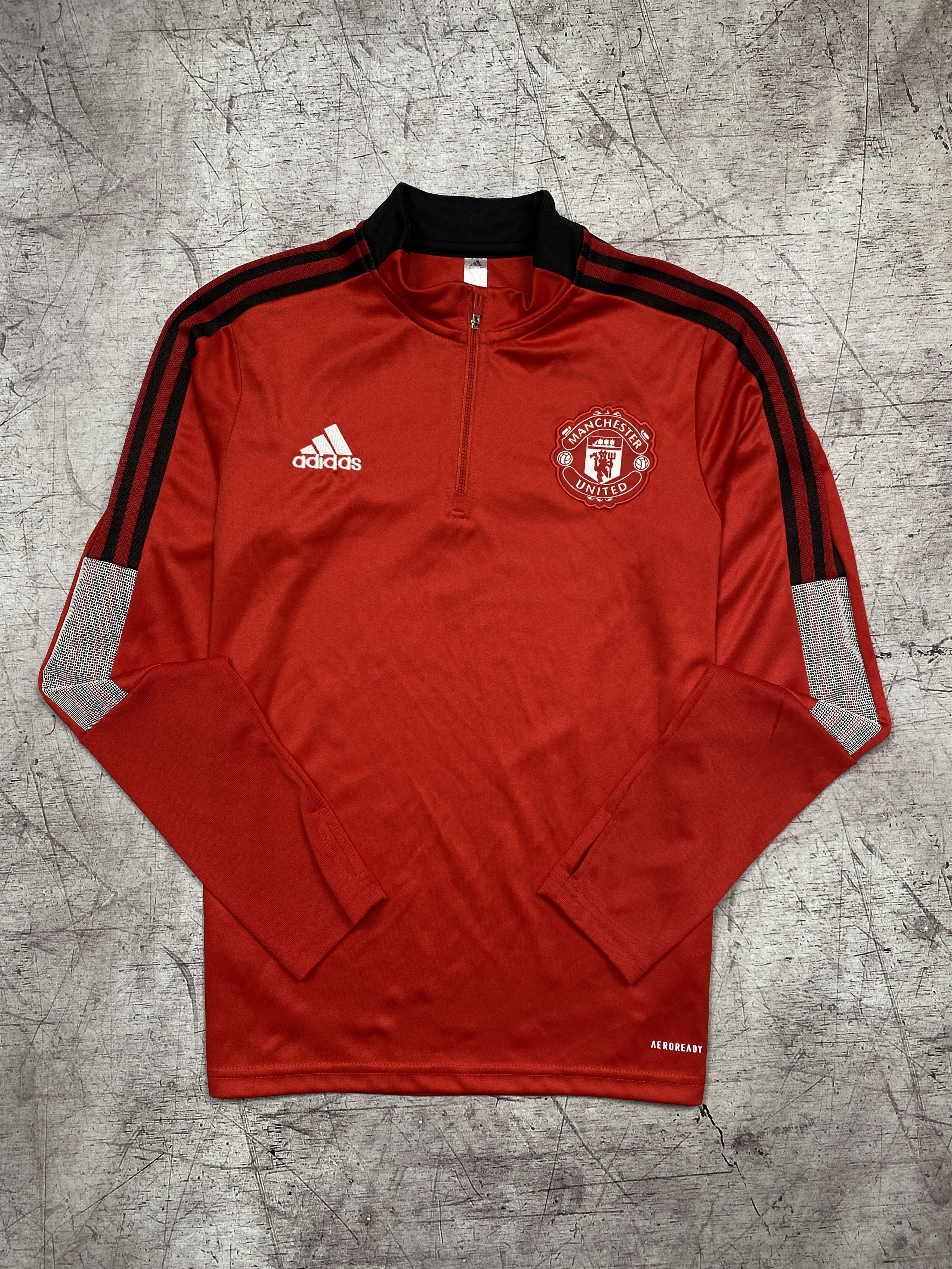 Adidas Adidas Manchester United Mens 1\4 Zip Long Sleeve Jersey Size US S / EU 44-46 / 1 - 1 Thumbnail