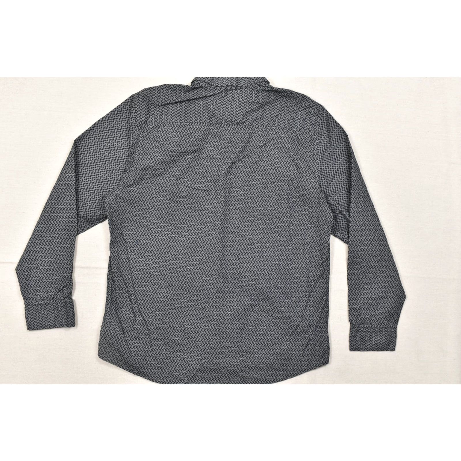 Guess Guess Men's XXL Slim Fit Button Down Shirt Long Sleeve Grey Geometric Print Stre Size US XXL / EU 58 / 5 - 8 Thumbnail