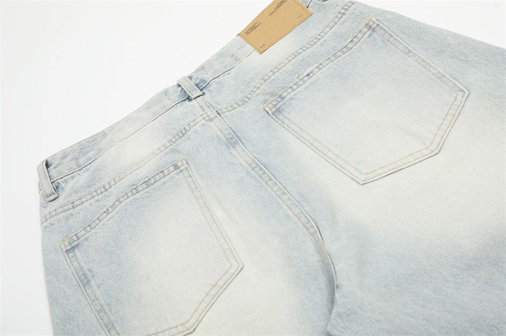 Jean Men's retro punk distressed washed scimitar jeans y2k Size US 32 / EU 48 - 5 Thumbnail