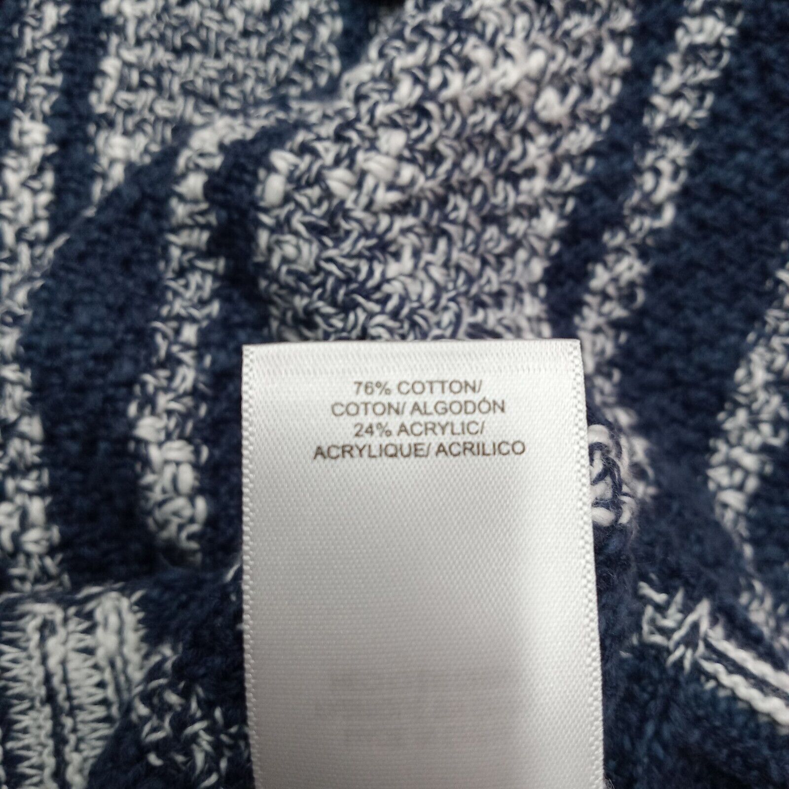 Lucky Brand Lucky Brand Baja Hoodie Men's M Striped Sweater Surfer Blue Size US M / EU 48-50 / 2 - 8 Thumbnail