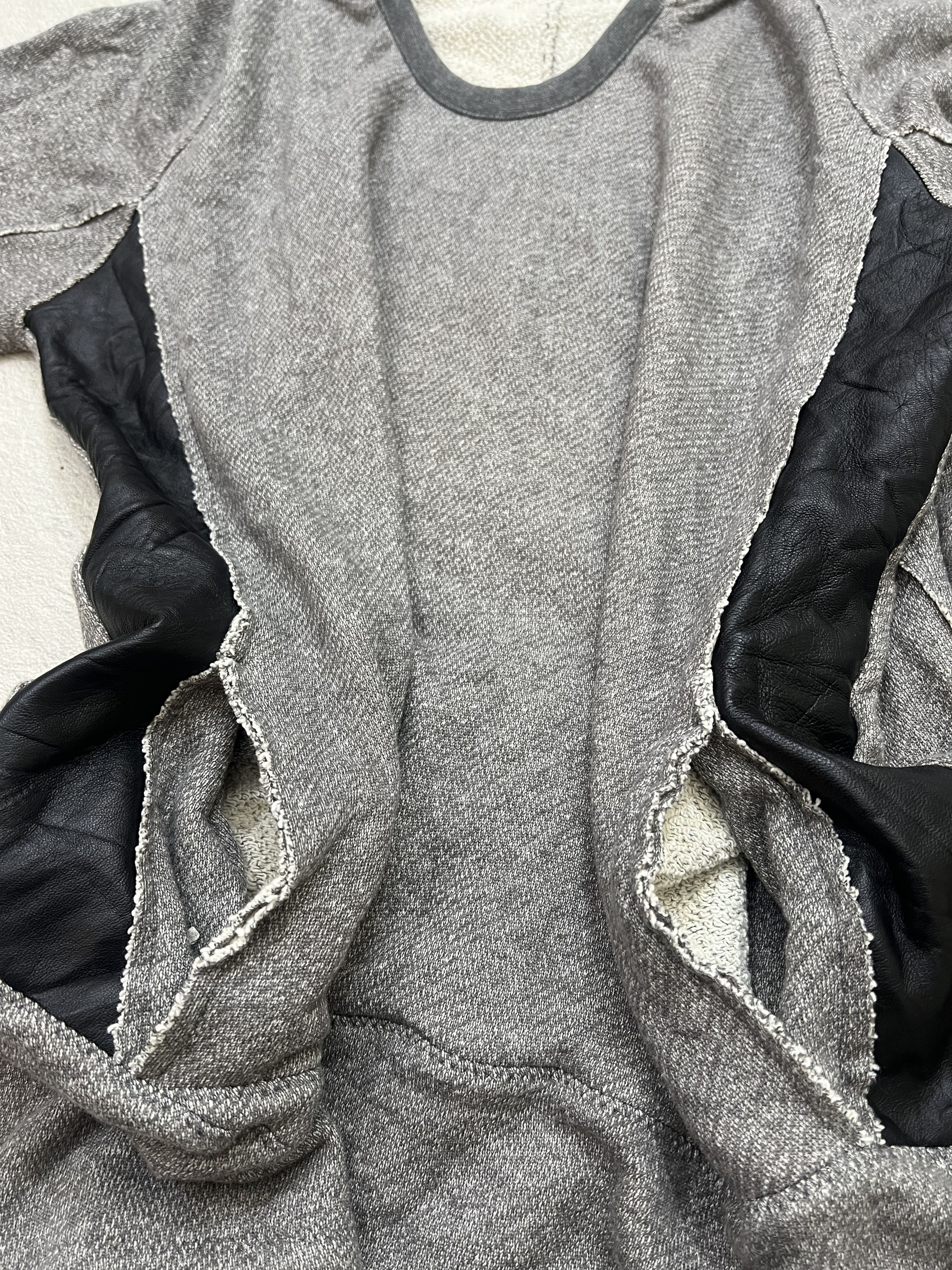 Japanese Brand 2000s Monta Heritage Hybrid Leather Zip Hoddie y2k Lgb Ifsix Size US L / EU 52-54 / 3 - 5 Thumbnail