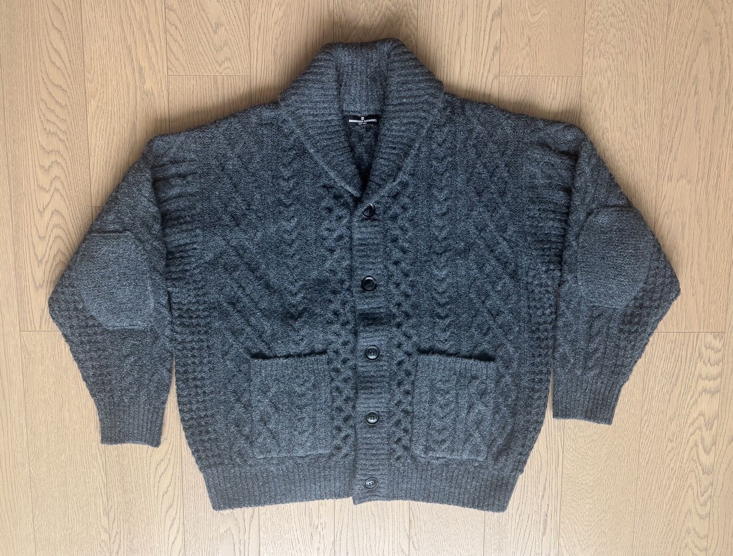 Engineered Garments Engineered garments x GU Cable Shawl Collar Cardigan Size US M / EU 48-50 / 2 - 2 Thumbnail