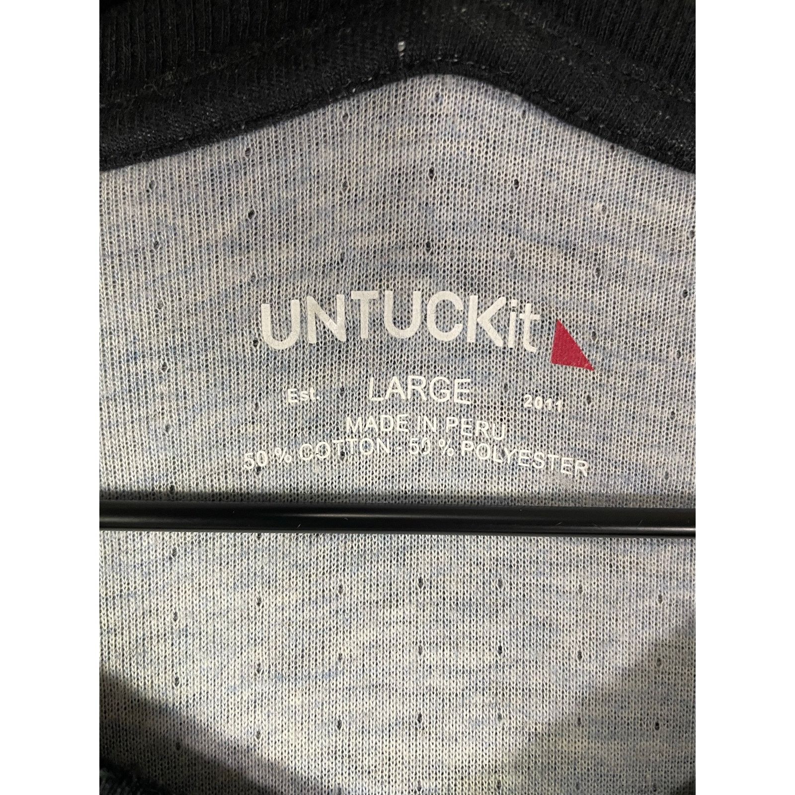 UNTUCKit UNTUCKit Men’s Black Long Sleeve Henley Shirt Size Large Size US L / EU 52-54 / 3 - 5 Thumbnail