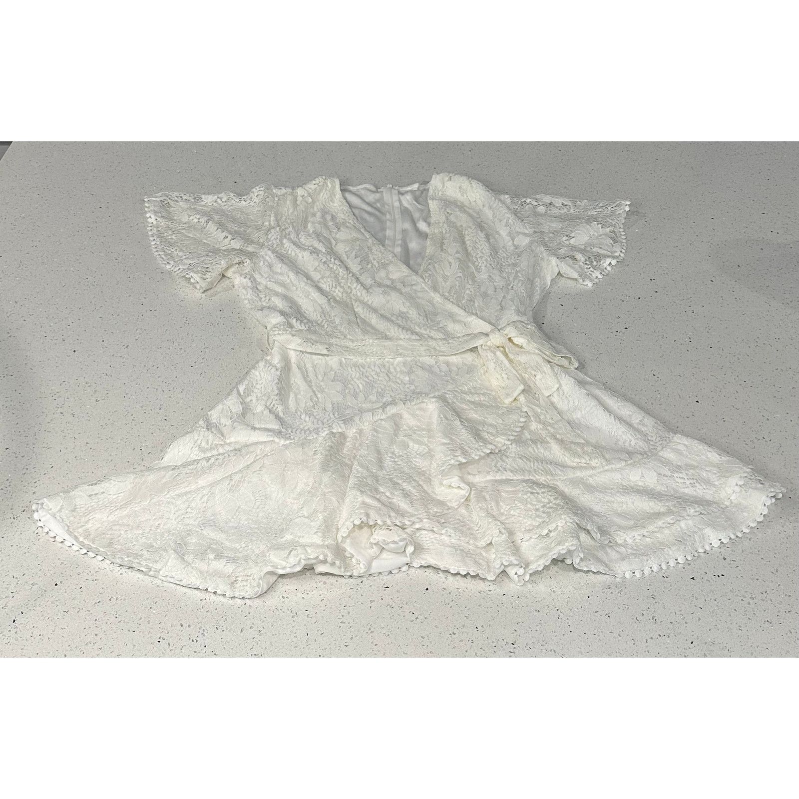Other Silk Blend White Floral Bianka Dress Size XL Size XL / US 12-14 / IT 48-50 - 1 Thumbnail