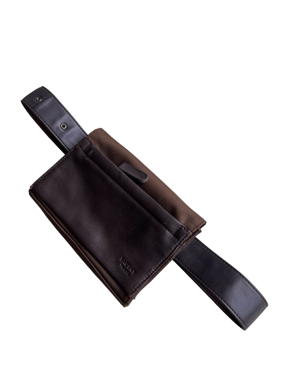 Yohji Yamamoto Yohji Yamamoto Y'saccs Leather Nylon Crossbody Tactical Bag Size ONE SIZE - 1 Thumbnail