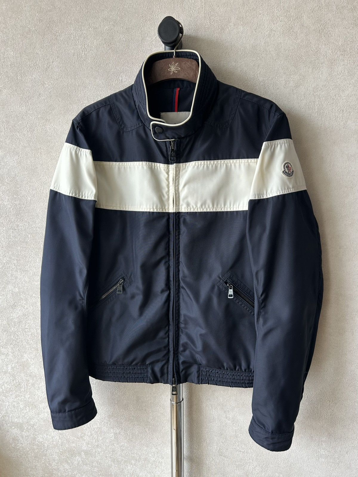 Moncler Vintage Moncler Light Moto Biker Jacket Size US M / EU 48-50 / 2 - 1 Thumbnail