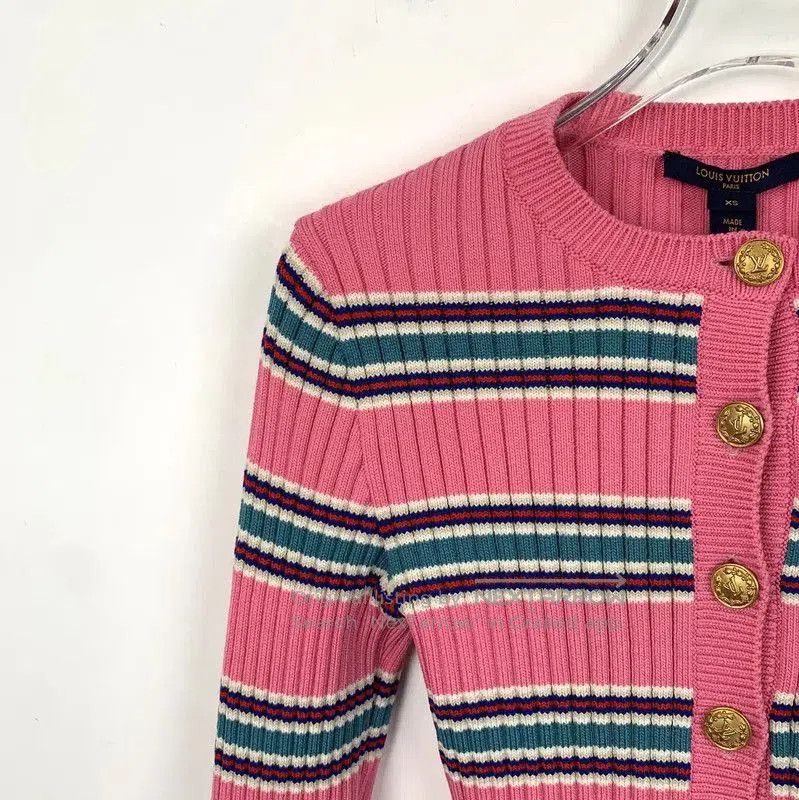 Louis Vuitton Louis Vuitton Pink Wool Women's Cardigan . Size XS / US 0-2 / IT 36-38 - 3 Thumbnail