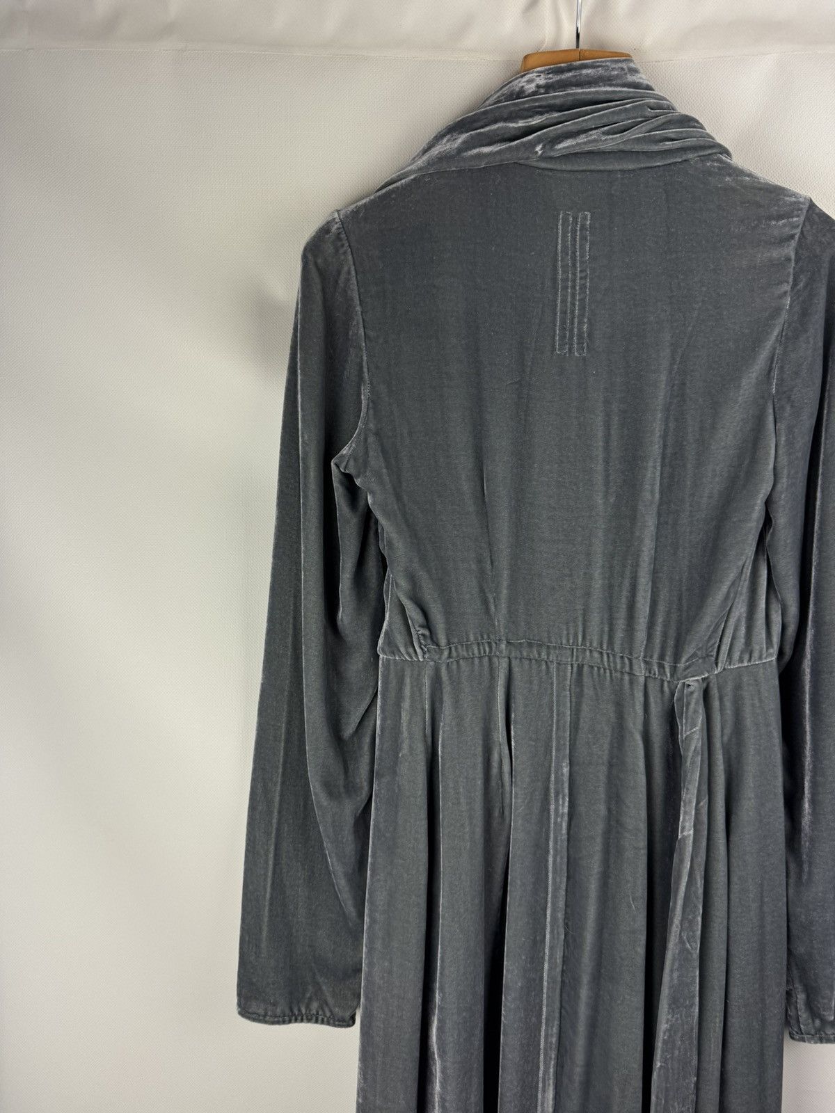 Rick Owens Rick Owens Avant-Garde Velvet Wrap Midi Cardigan Dress Size S / US 4 / IT 40 - 17 Thumbnail