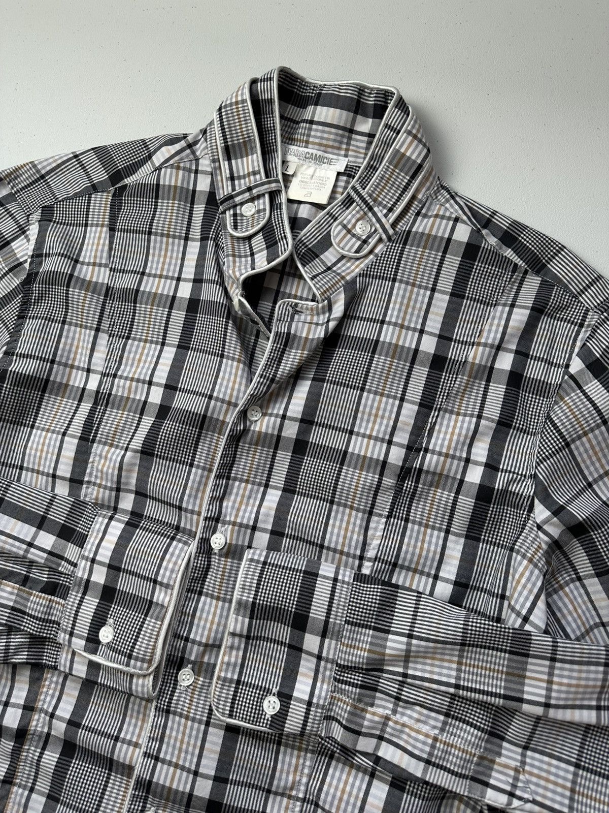 Other Vintage Naracamie Check Button Up Shirt Long Sleeve Size US L / EU 52-54 / 3 - 6 Thumbnail