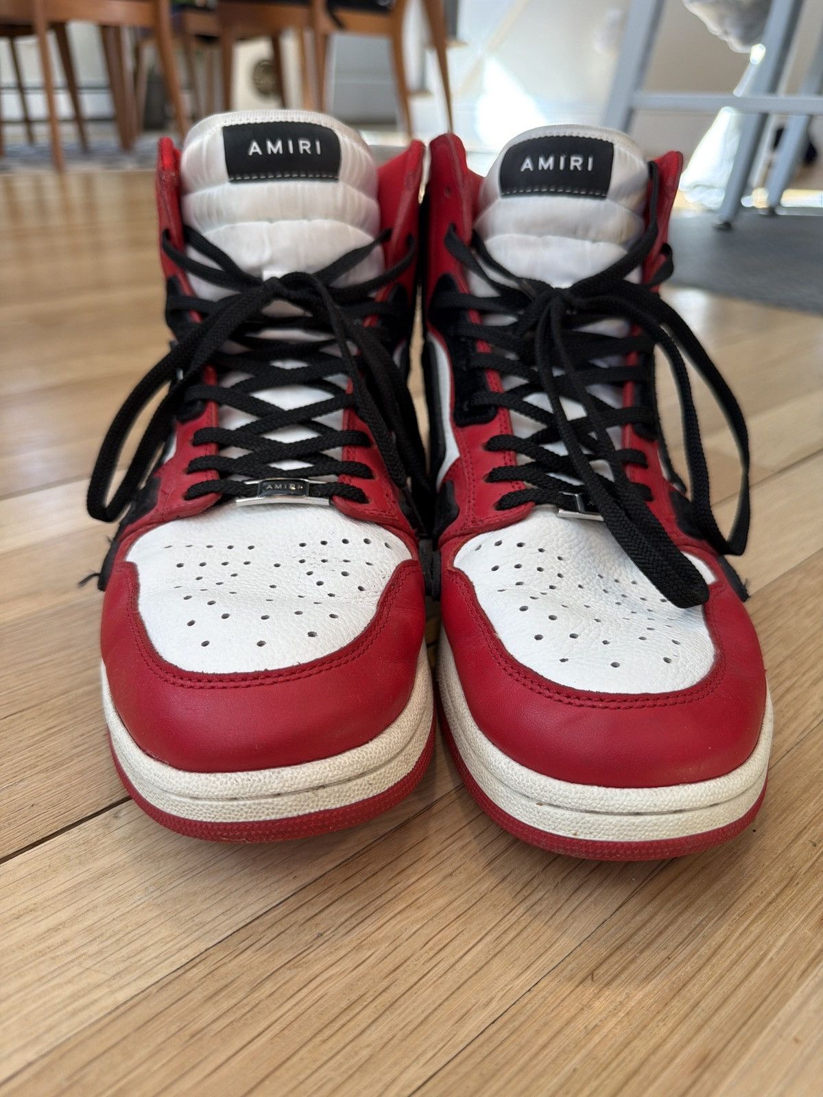 Amiri AMIRI SKEL-TOP HIGH RED bones Size US 12 / EU 45 - 4 Thumbnail