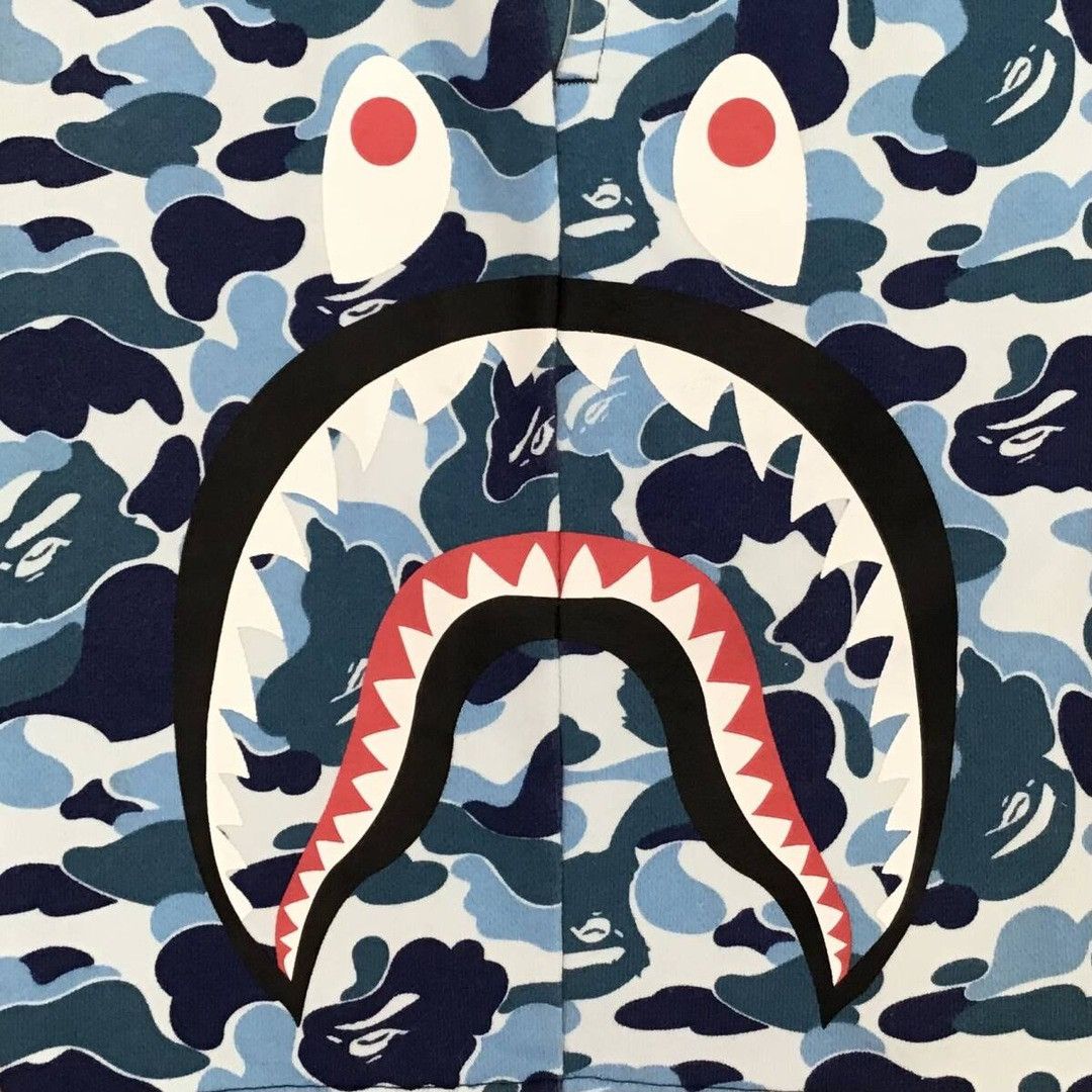 Bape BAPE Side Shark sweat shorts navy x ABC camo blue ★size XL Size US 36 / EU 52 - 5 Thumbnail