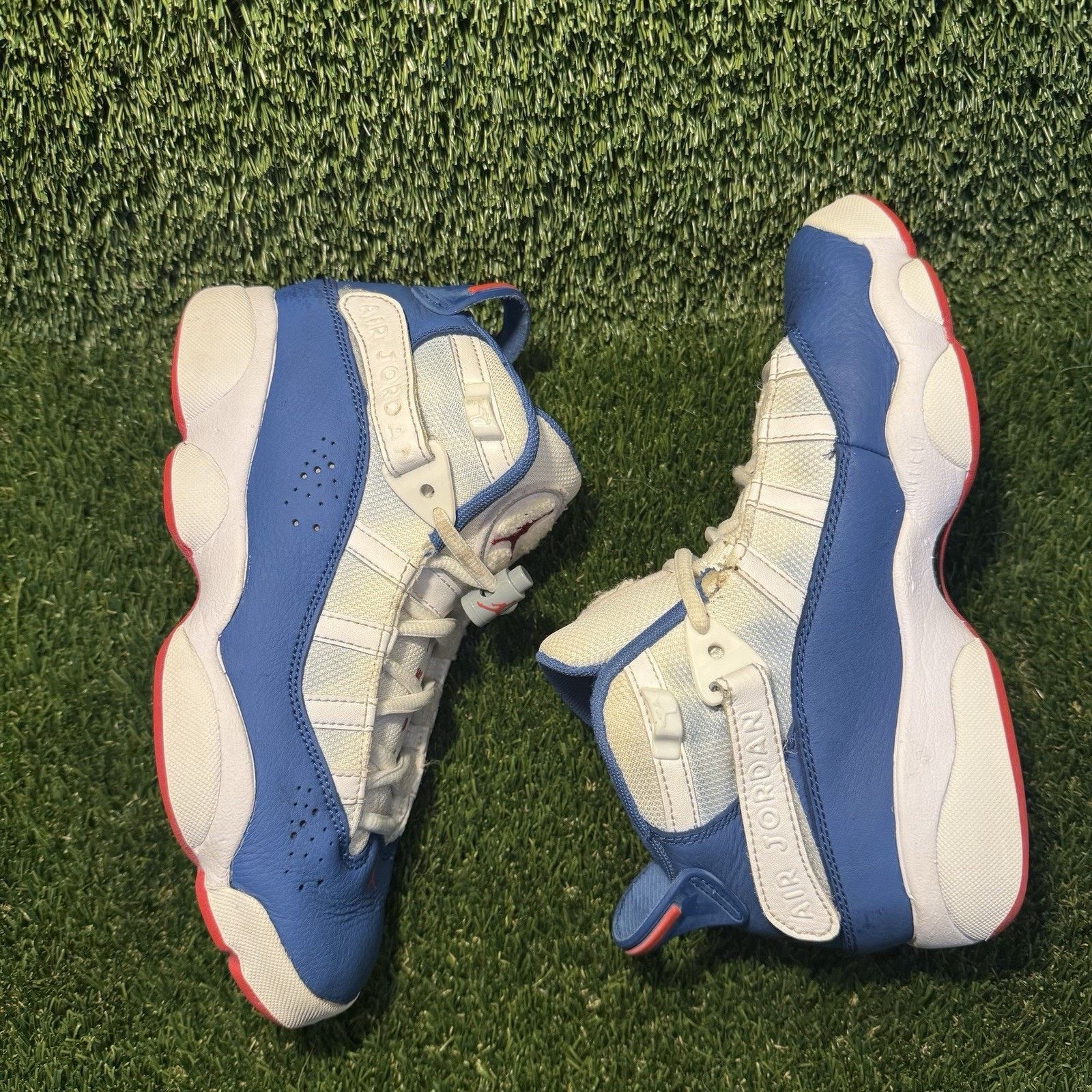 Jordan Brand Size 5.5 (GS) - Jordan 6 Rings Mid White True Blue Size US 5.5 / EU 38 - 5 Thumbnail