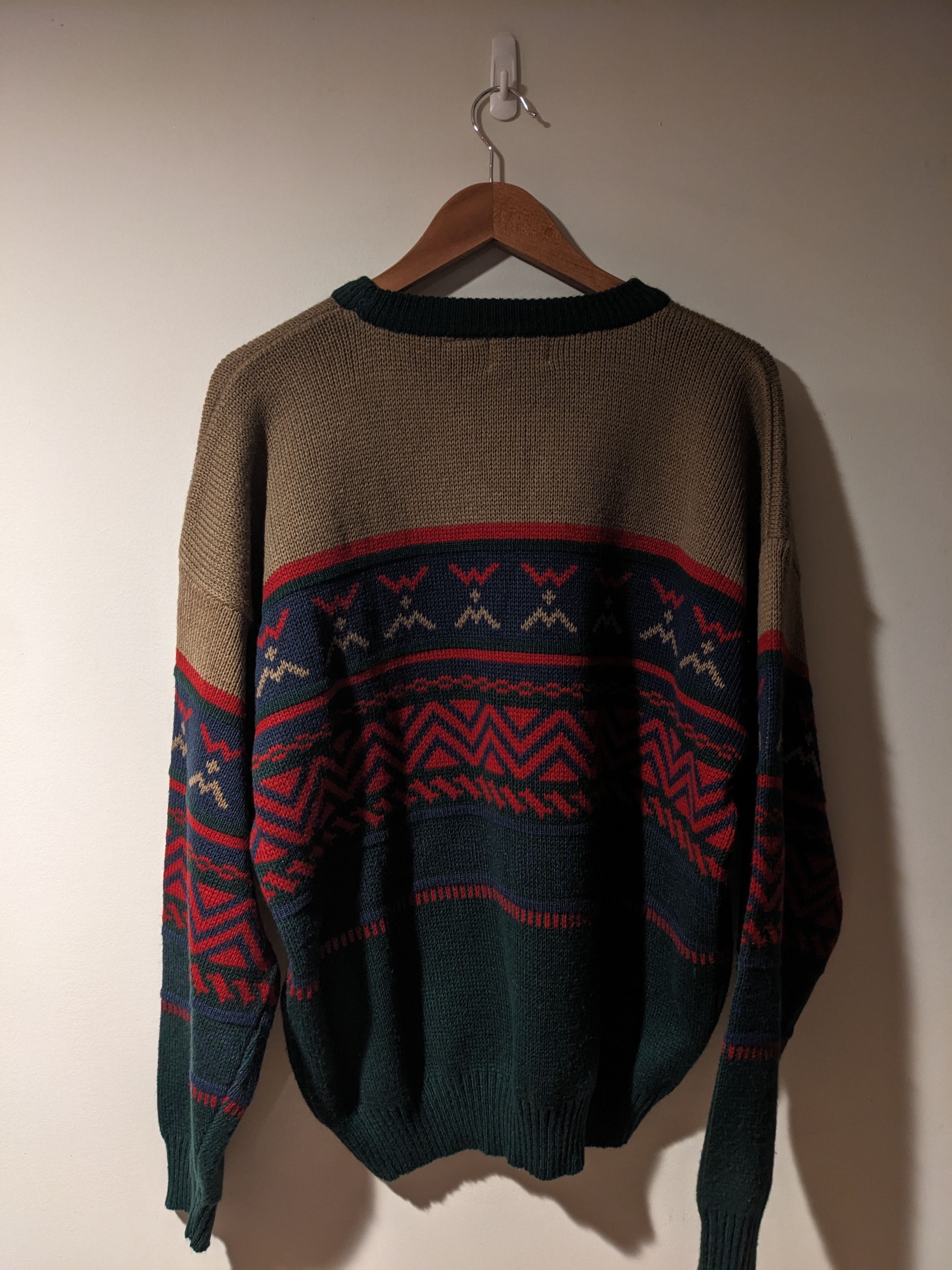 Sears × Vintage Vintage 90s The Men's Store by Sears Brown X-Large Sweater Size US XL / EU 56 / 4 - 3 Thumbnail