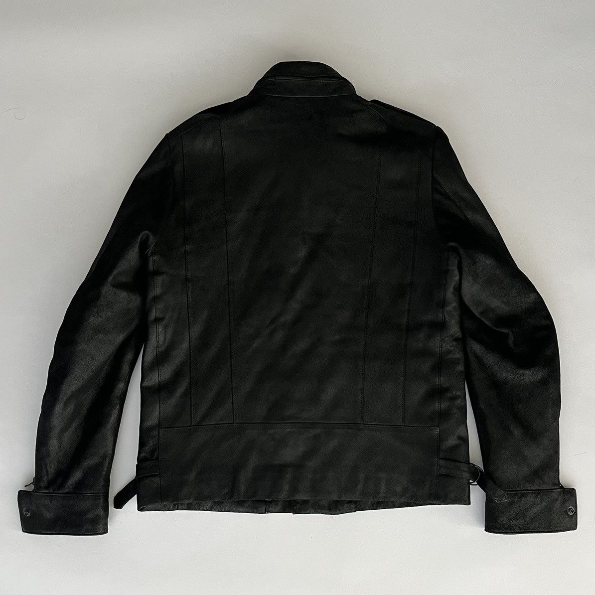 Number (N)ine Number (N)ine AW04 Sheepskin Suede Leather Moto Jacket Size US M / EU 48-50 / 2 - 4 Thumbnail