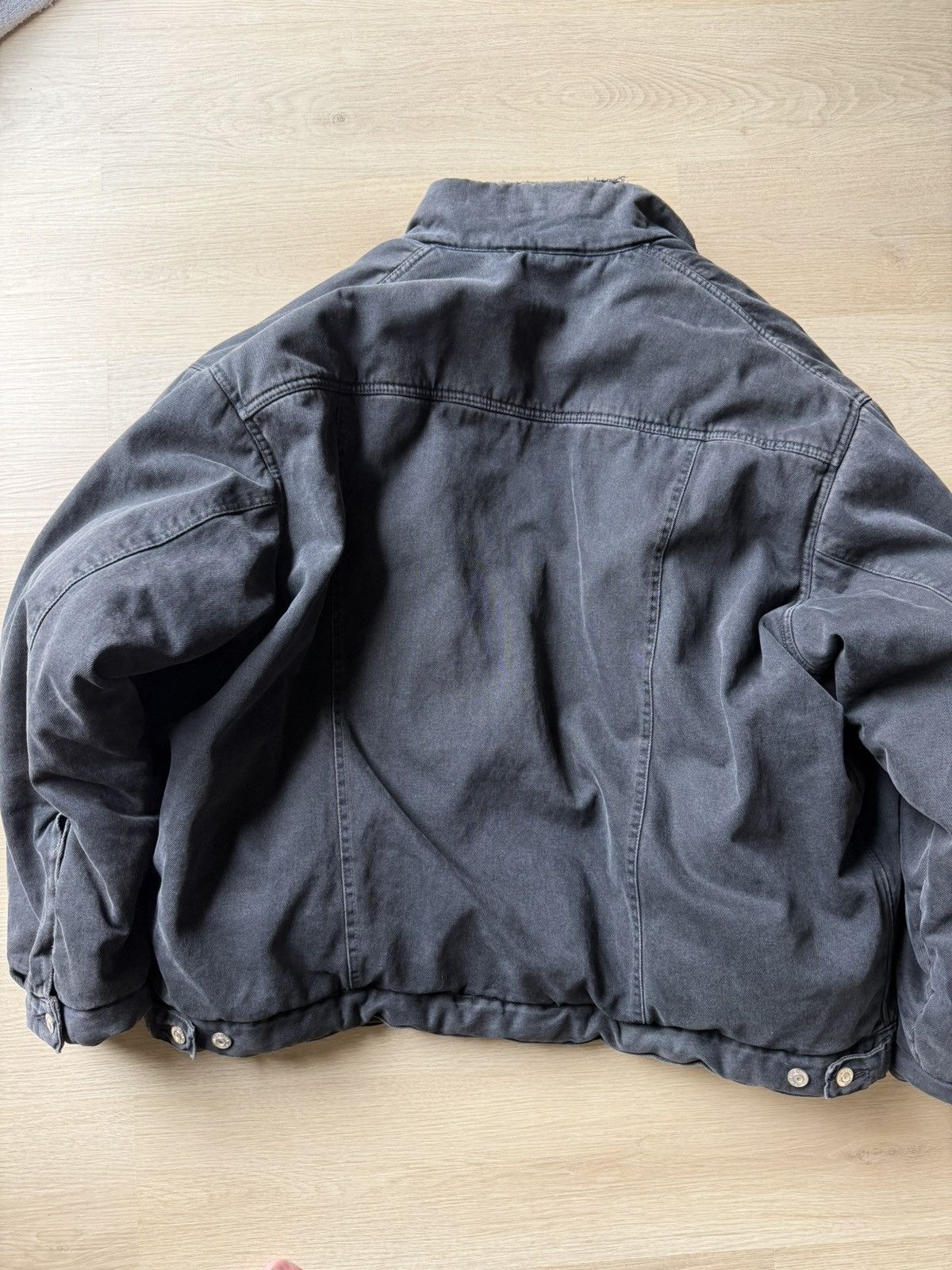 Balenciaga Balenciaga Japanese Padded Denim Jacket 681689 TIWA2 Size US L / EU 52-54 / 3 - 4 Thumbnail