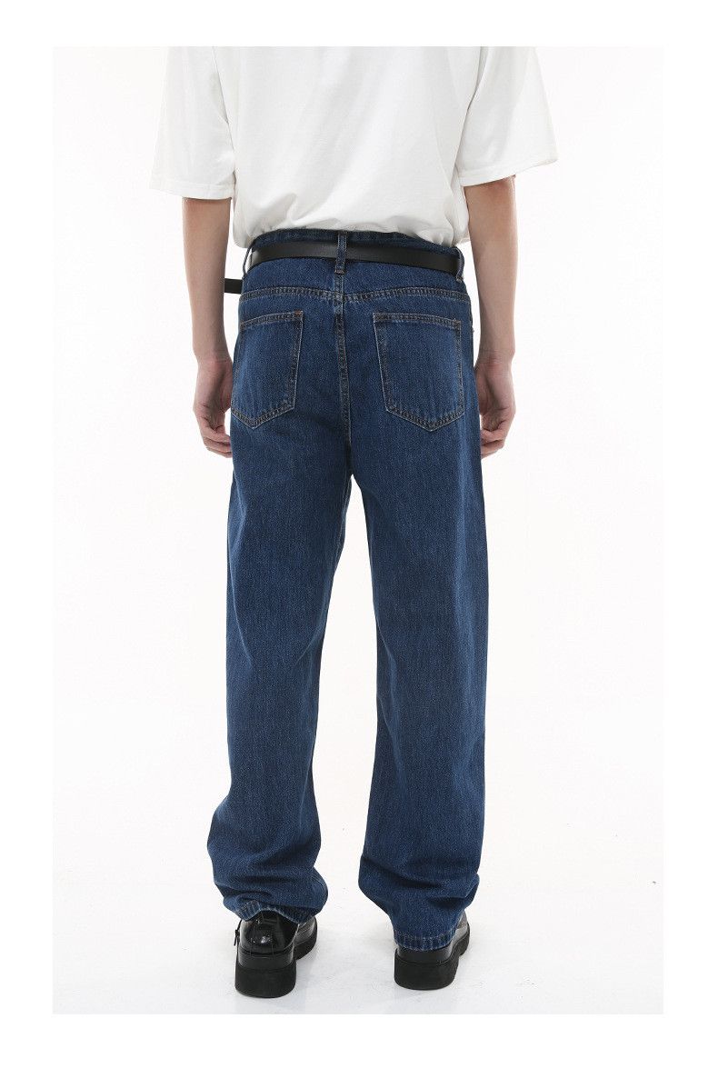 Japanese Brand × Jean Retro straight loose dark blue classic basic jeans Size US 32 / EU 48 - 5 Thumbnail