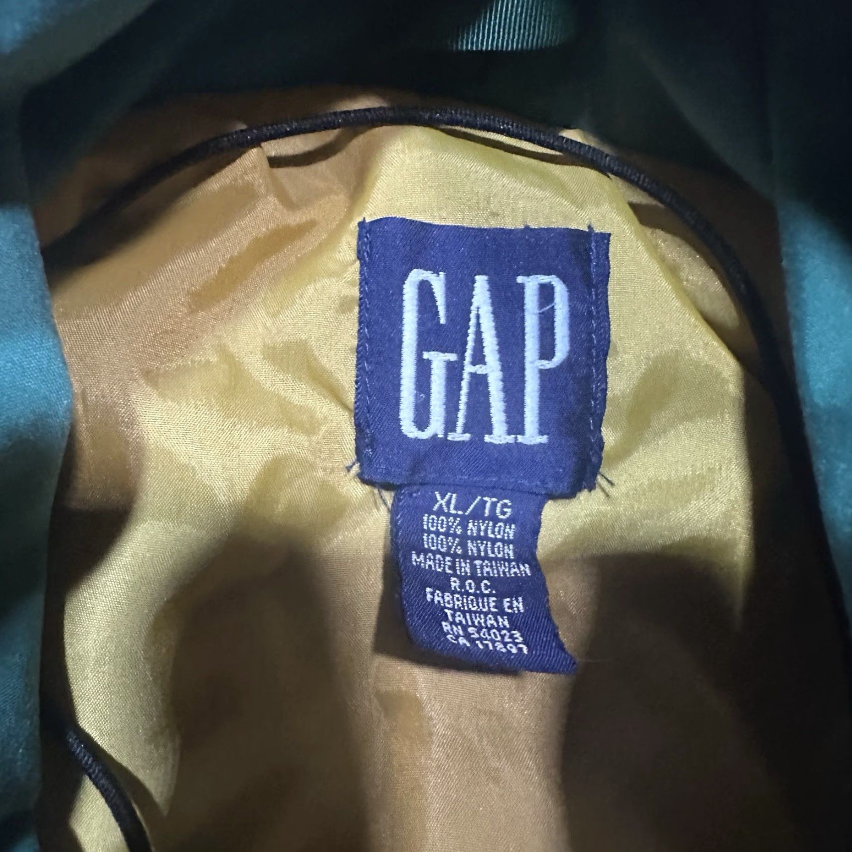 Gap VINTAGE Gap Anorak Hooded Jacket Men’s XL Navy Blue 90s Taiwan Regular Mid-Length Nylon Zip Hoodie Size US XL / EU 56 / 4 - 6 Thumbnail