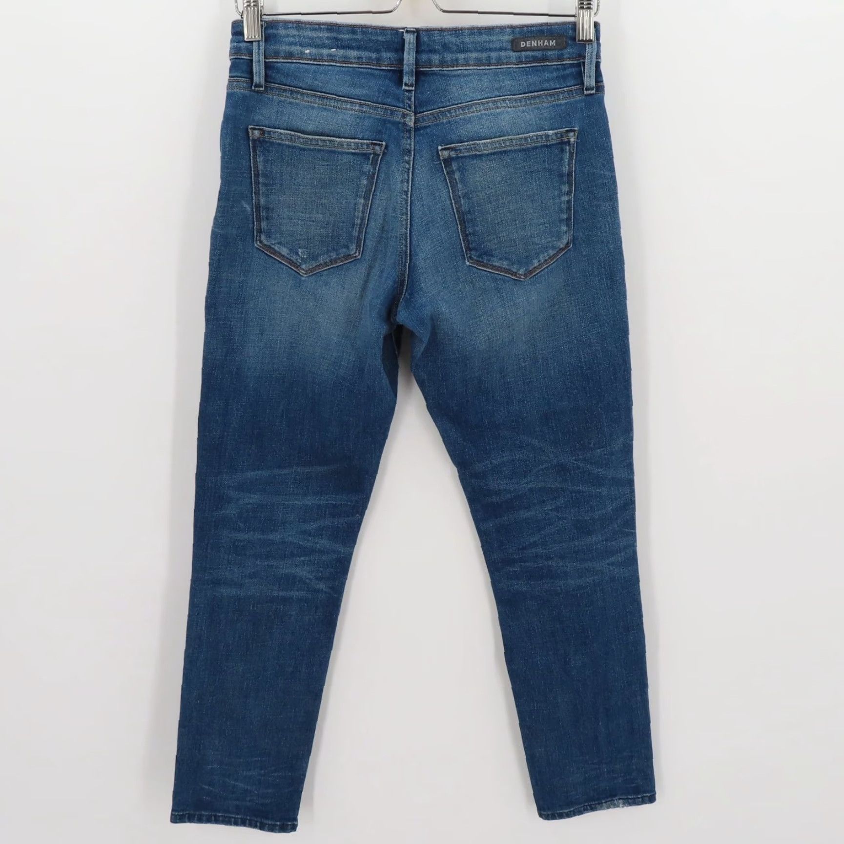 DENHAM Denham Womens 24W 28L Monroe Girlfriend Tapered Fit Medium Wash Blue Denim Jeans Size 42" / US 20 - 4 Thumbnail