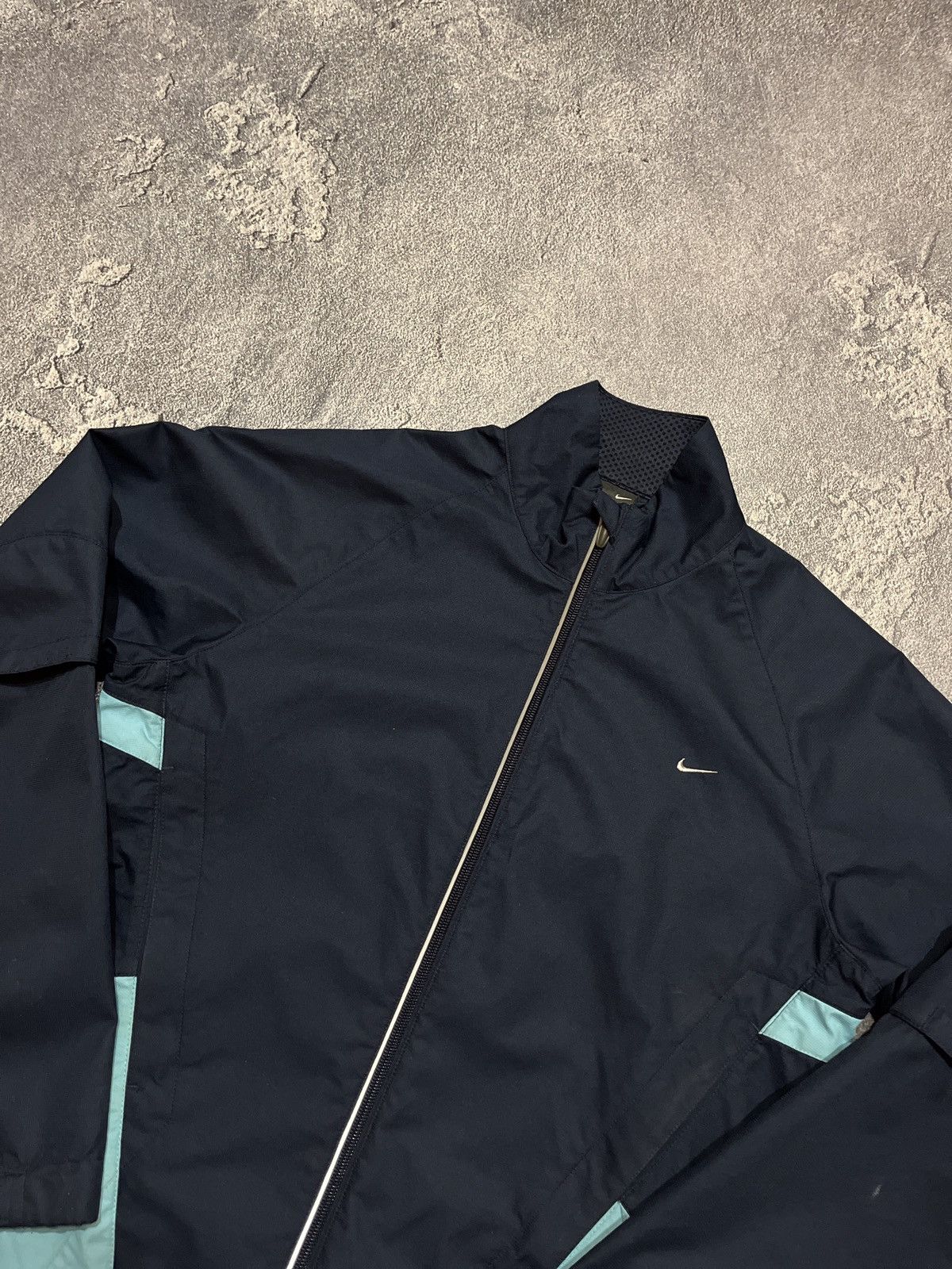Nike × Nike ACG × Vintage Crazy Vintage Y2K Nike Windbreaker Track Jacket Navy Blue Size US M / EU 48-50 / 2 - 4 Thumbnail