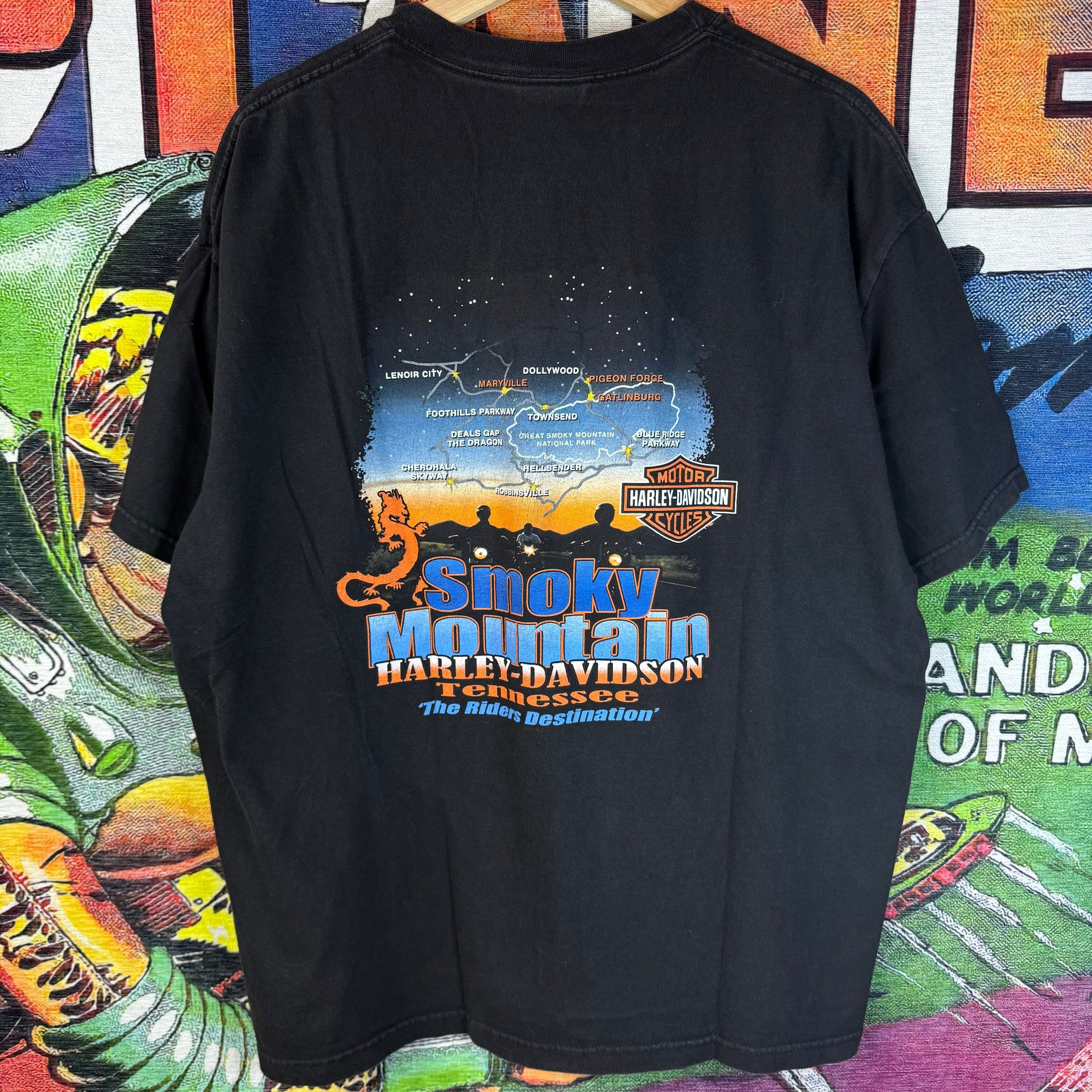 Harley Davidson 2009 Harley-Davidson Tennessee Smokey Mountain Tee Size XL Size US XL / EU 56 / 4 - 2 Thumbnail