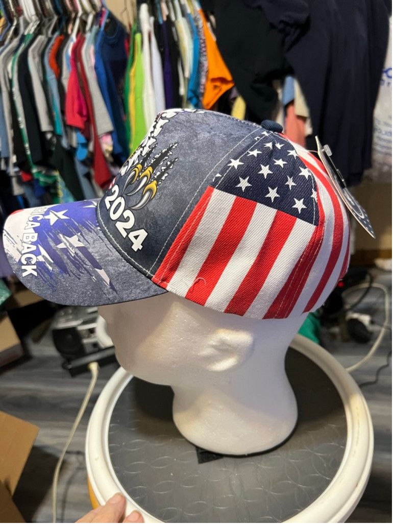 The Unbranded Brand Unisex Trump 2024 Baseball Hat Gray/Red/Blue One Size Size ONE SIZE - 2 Thumbnail