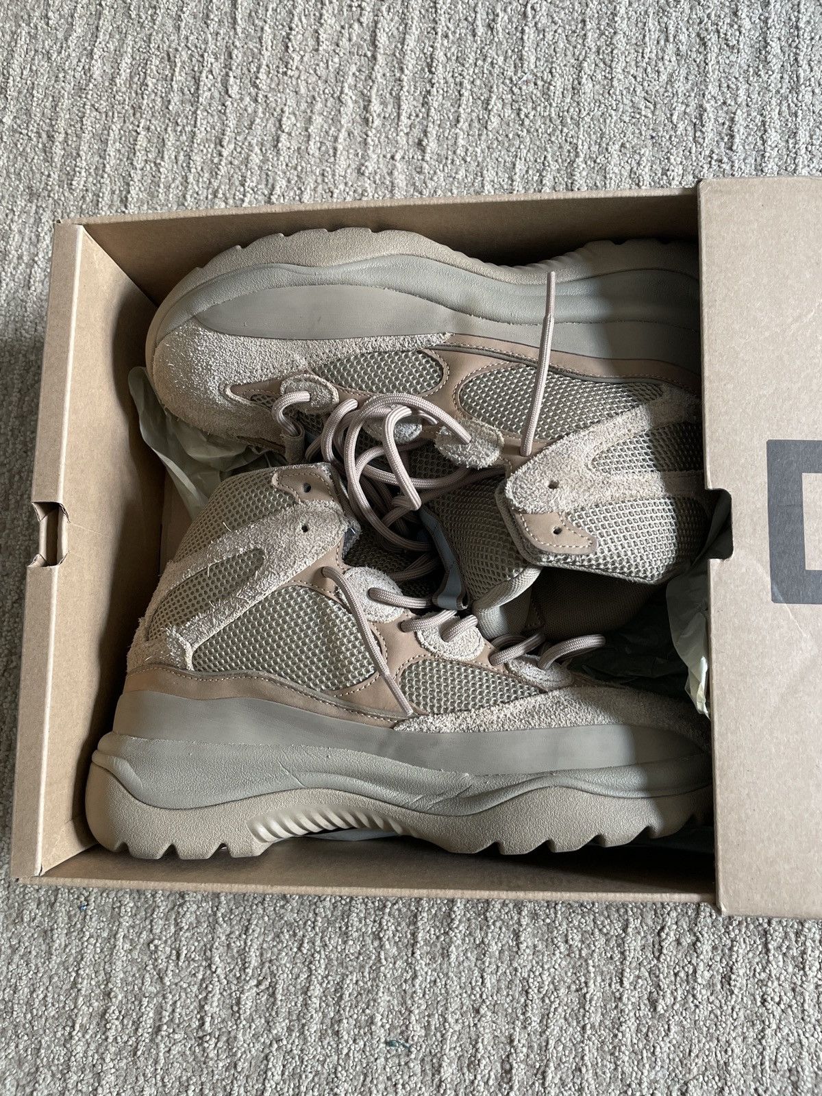 adidas gazelle silver green womens adidas Yeezy Desert Boot Rock – Holy Ground main image 0