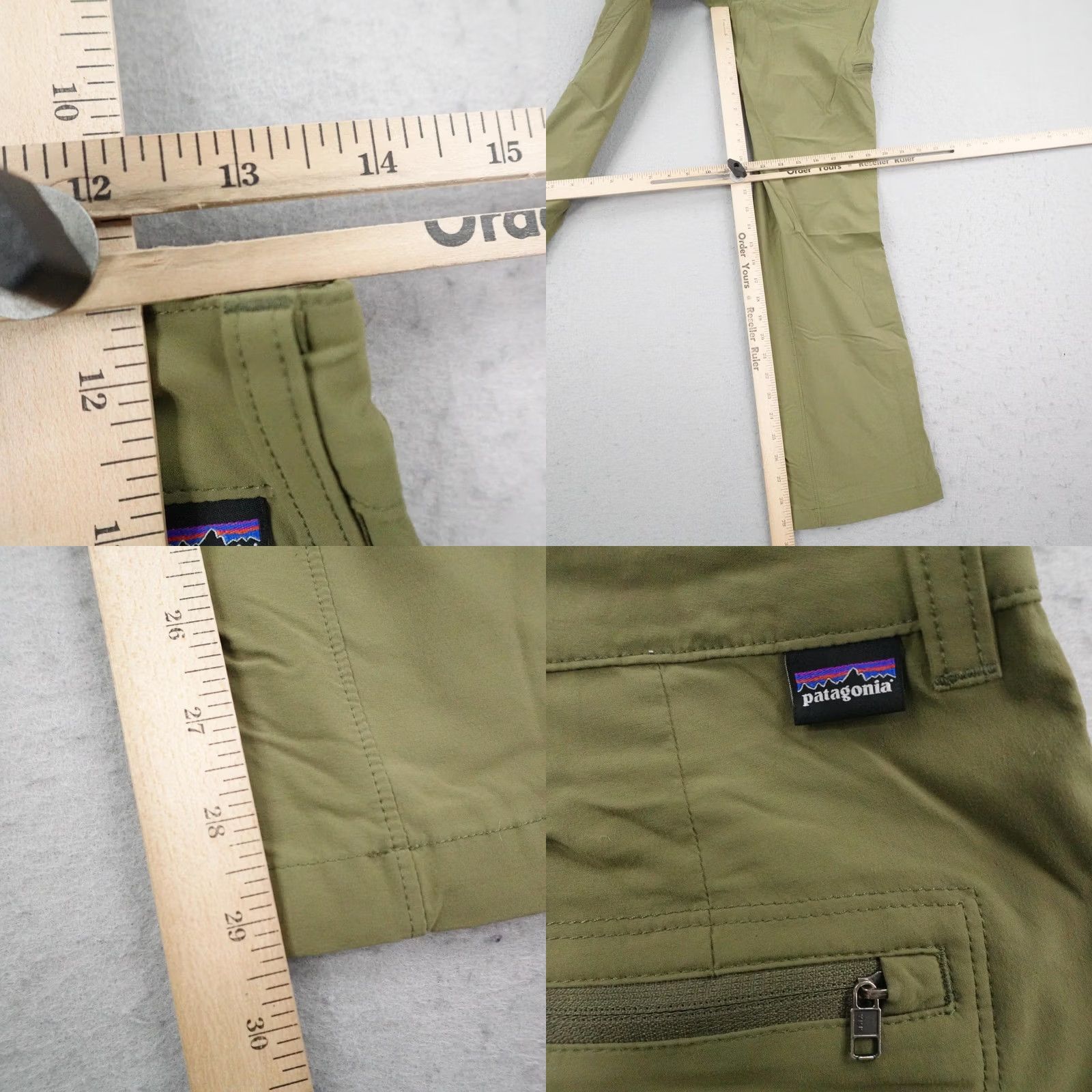 Patagonia Patagonia Pants Womens 0 Green Quandary Hiking Cargo Trail Lightweight Stretch Size 25" / US 0 / IT 36 - 8 Thumbnail