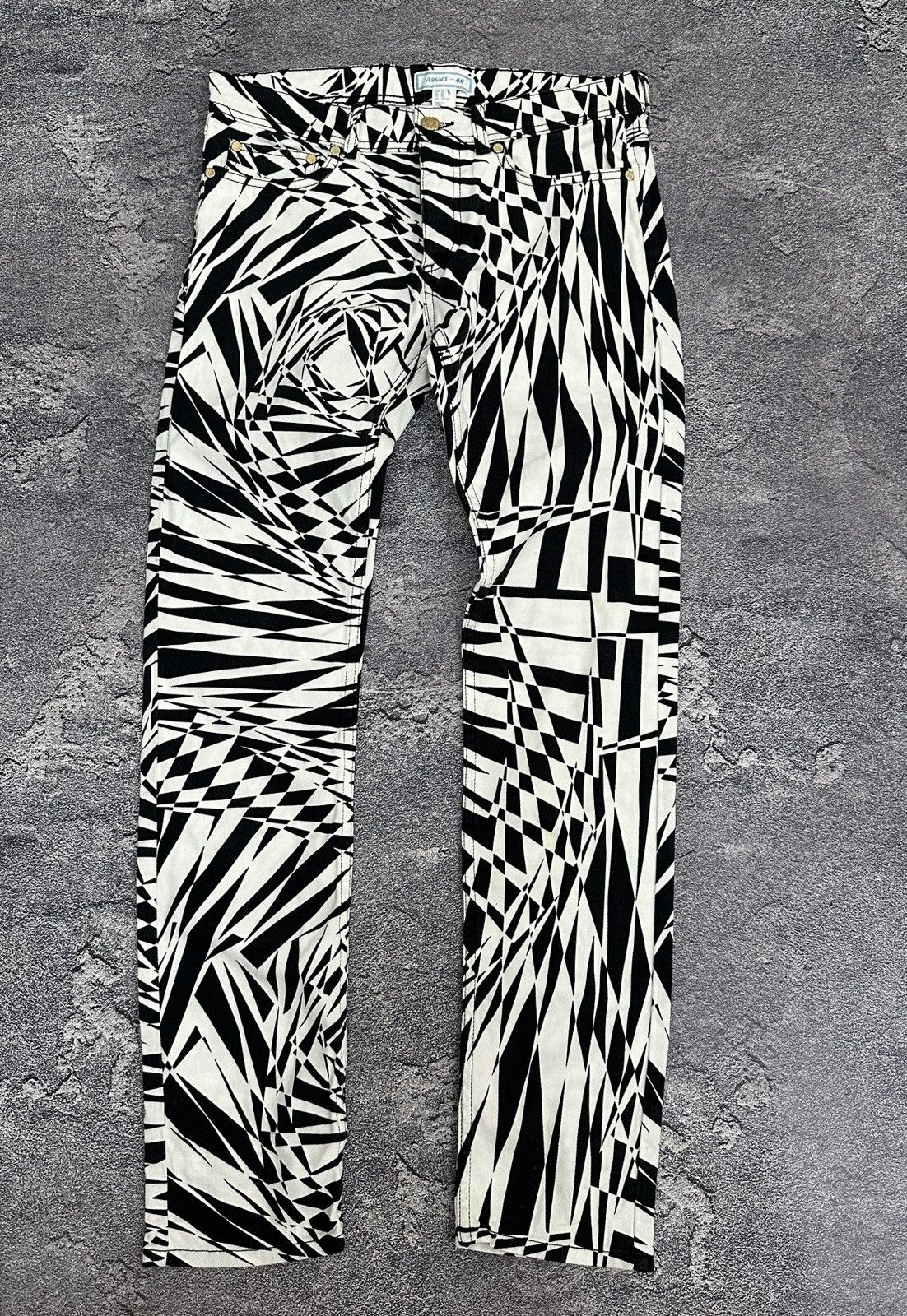 H&M × Kenzo Runway! 2011 Versace x H&M Zebra Abstract Denim Pants Sz 30 Size US 30 / EU 46 - 3 Thumbnail