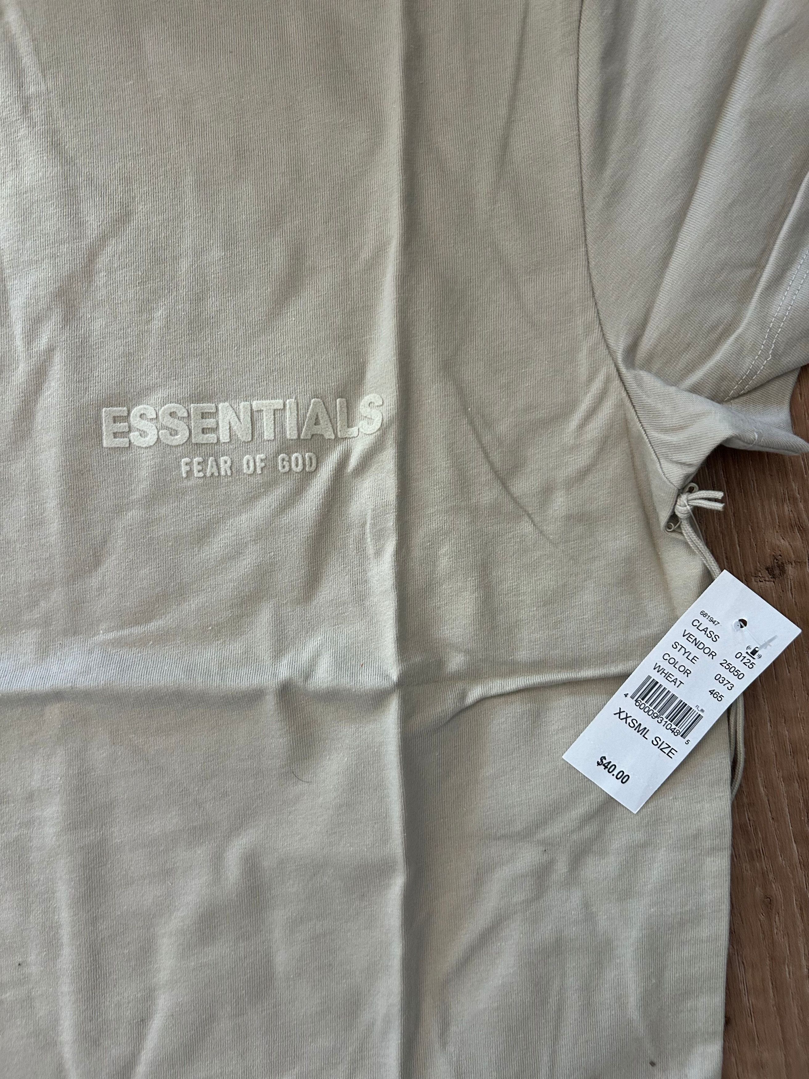 Essentials fear of god essentials wheat mens tshirt Size US XXS / EU 40 - 2 Thumbnail