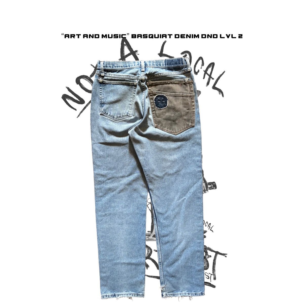 Other “Art and Music” DND LVL 2 Basquiat Heavyweight Denim Size US 32 / EU 48 - 2 Thumbnail
