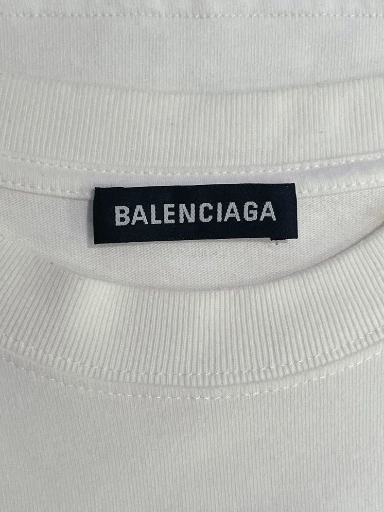 Balenciaga Balenciaga Solid Color Logo Alphabet Printed Round Neck Sh Size US XS / EU 42 / 0 - 5 Thumbnail