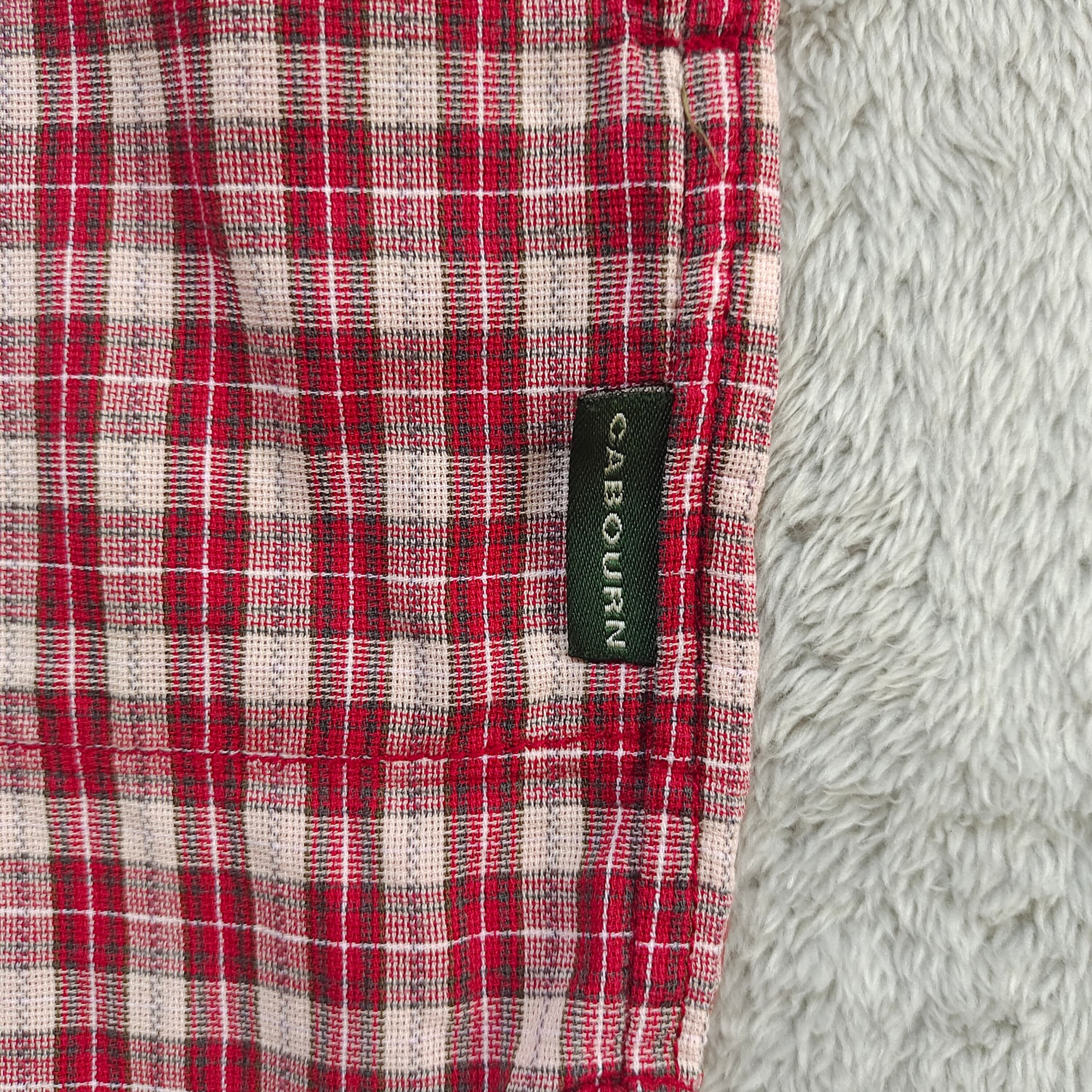Nigel Cabourn Vintage Nigel Cabourn Authentic Red Gingham Half-Zip Smock Size US L / EU 52-54 / 3 - 7 Thumbnail