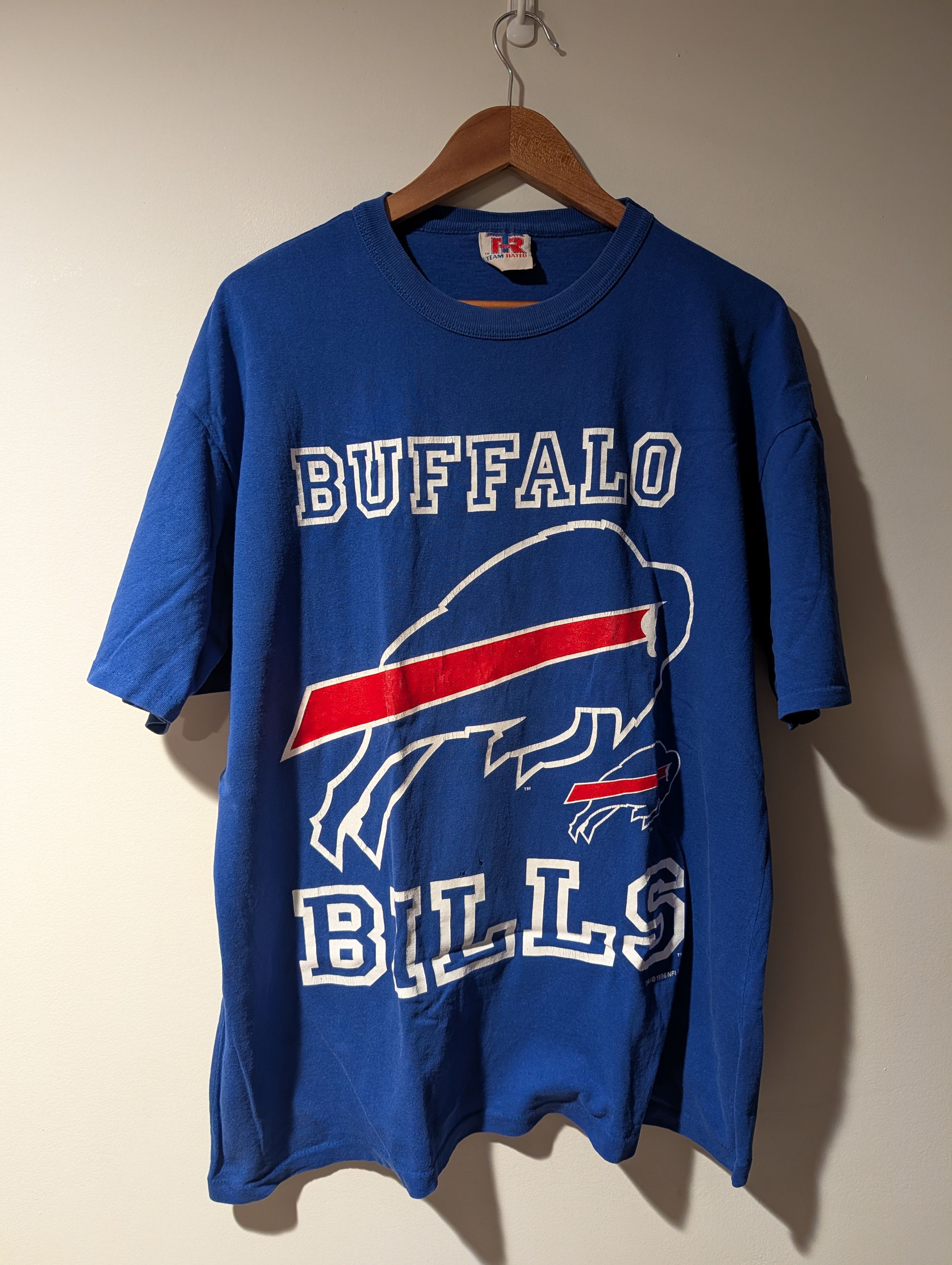 NFL Vintage 1996 Buffalo Bills NFL Football Big Print T-Shirt Size US L / EU 52-54 / 3 - 1 Thumbnail