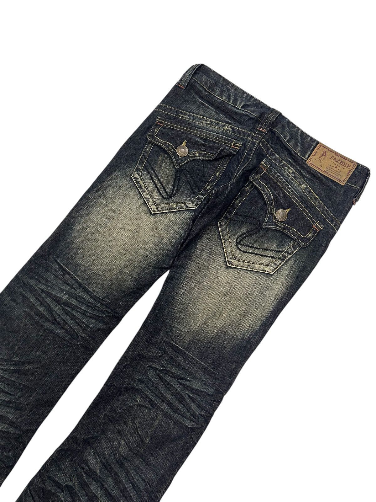 Japanese Brand × Vintage Japanese Fazbee Vintage Flare Sand Wash Denim Jeans Size US 29 - 6 Thumbnail