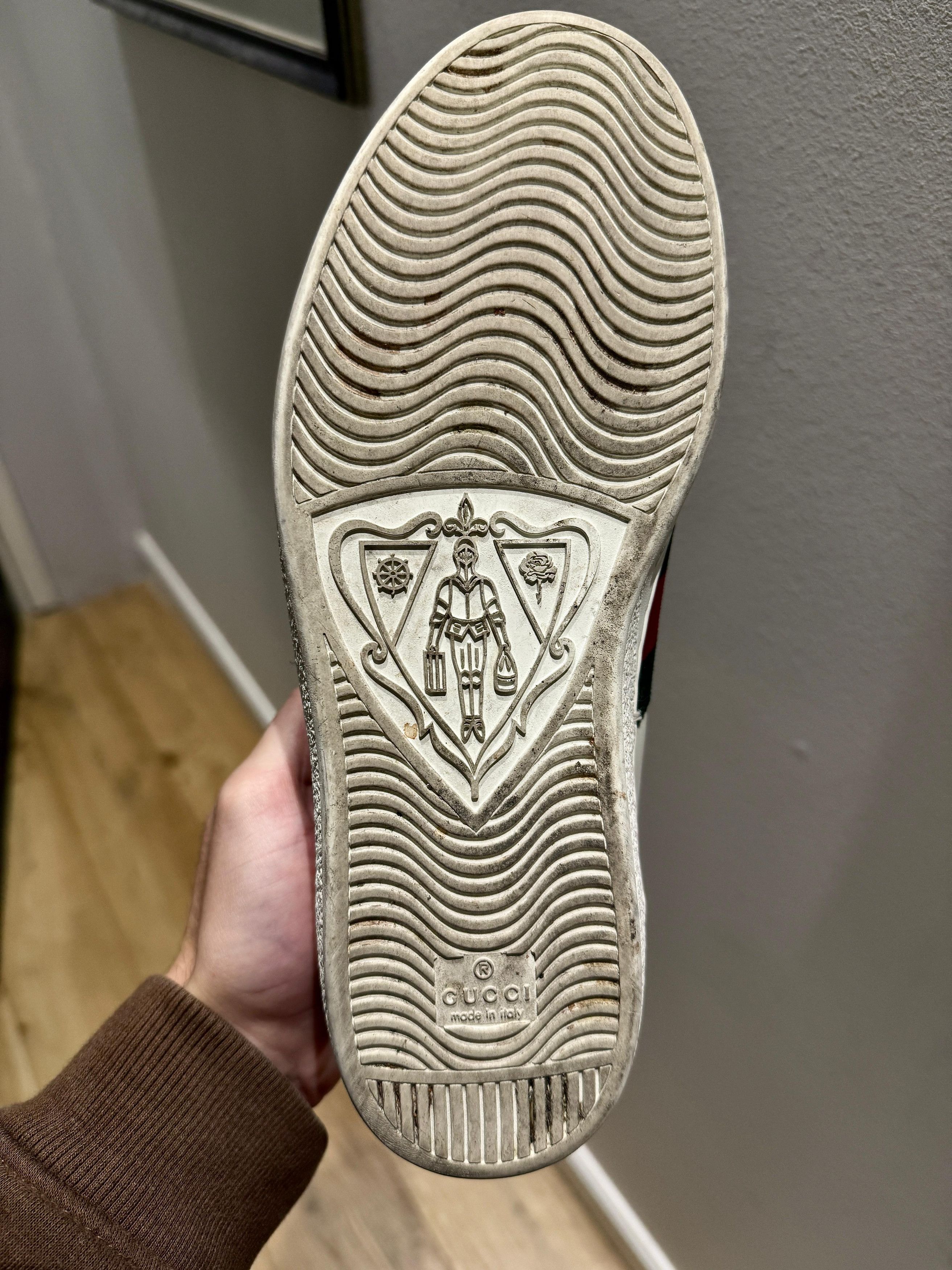Gucci Gucci Snake Ace Embroided Sneakers Size US 8 / EU 41 - 9 Thumbnail