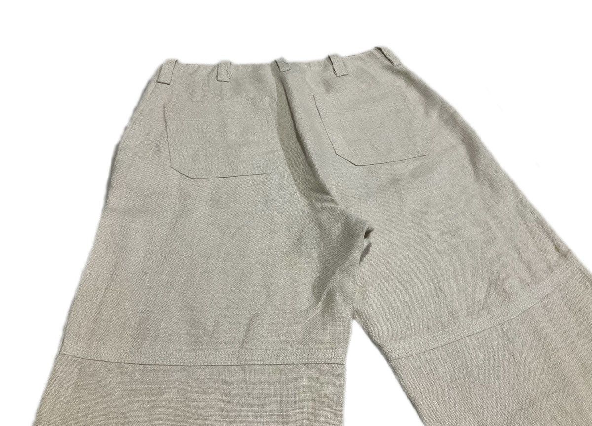 Designer × If Six Was Nine 🔥Archived Vintage Sport Max Mara Flared Linen Pants Size US 27 - 6 Thumbnail