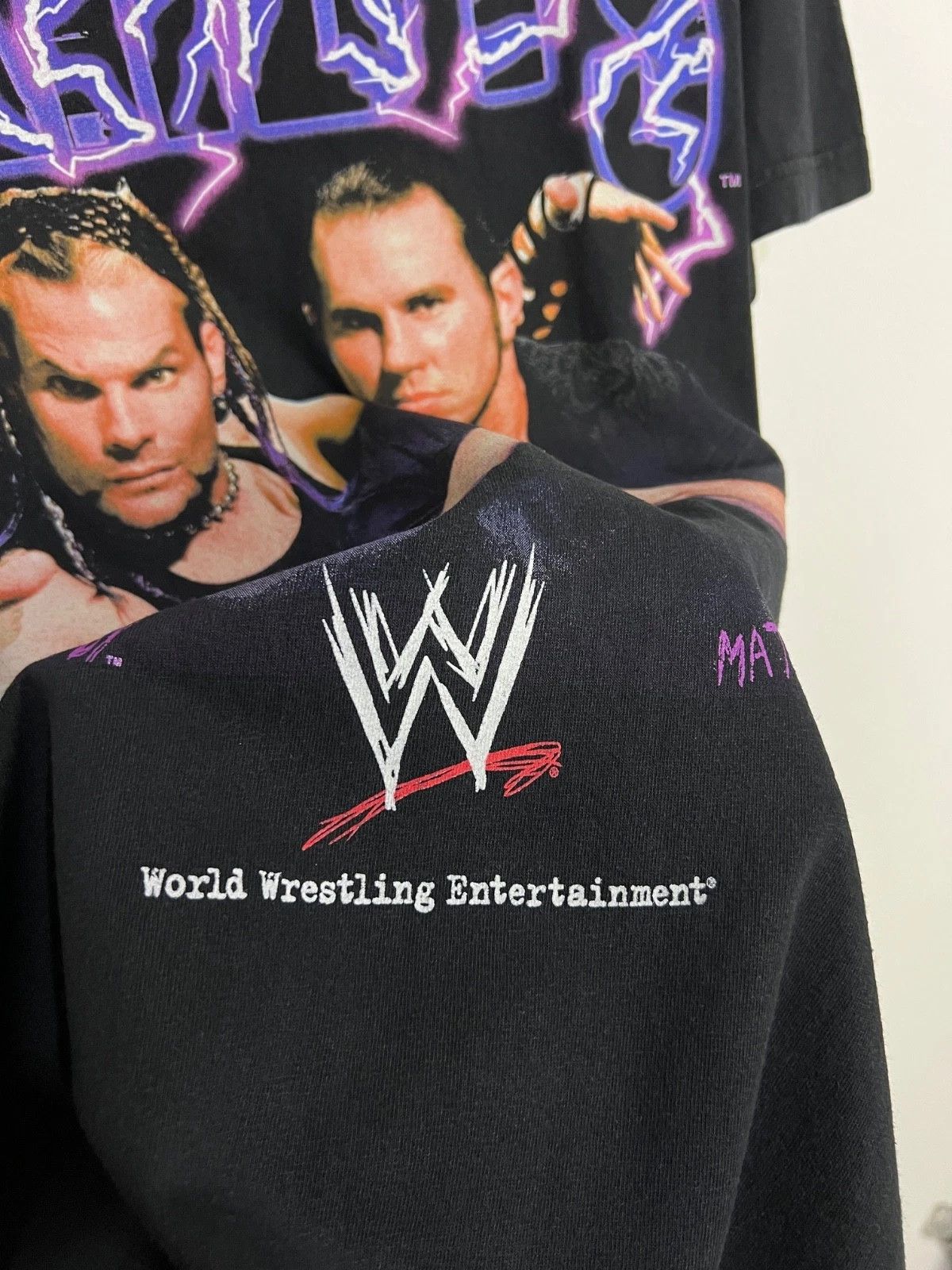 Vintage Vintage Hardys WWE Wrestling Shirt Jersey Tee WWF Rare Hype Size US M / EU 48-50 / 2 - 4 Thumbnail