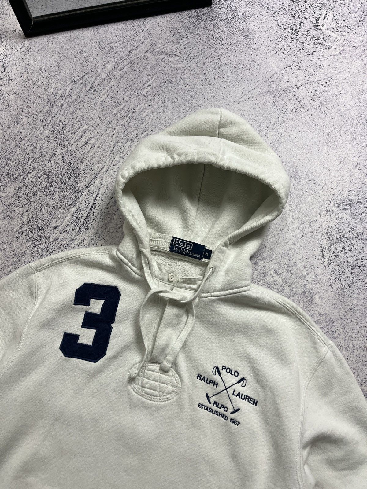 Polo Ralph Lauren Vintage Polo Ralph Lauren #3 RLPC Rugby Hoodie Big Logo Size US M / EU 48-50 / 2 - 5 Thumbnail