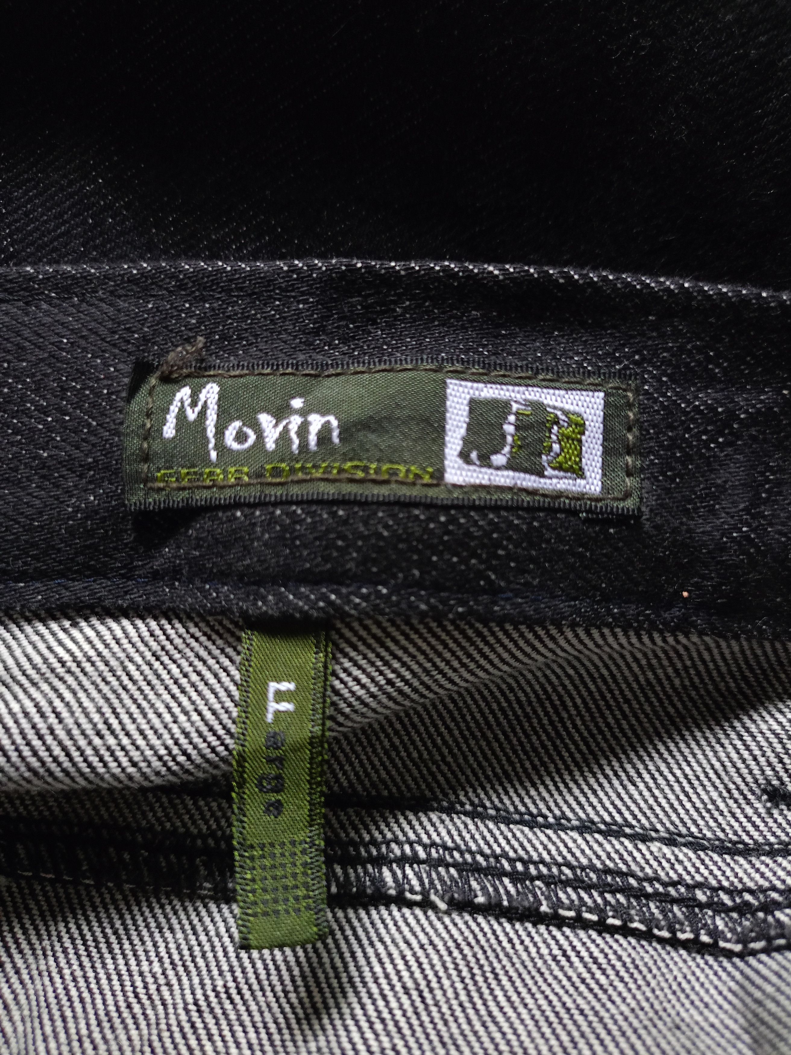Japanese Brand Movin gear Division Waxed Denim Pants Size US 33 - 8 Thumbnail