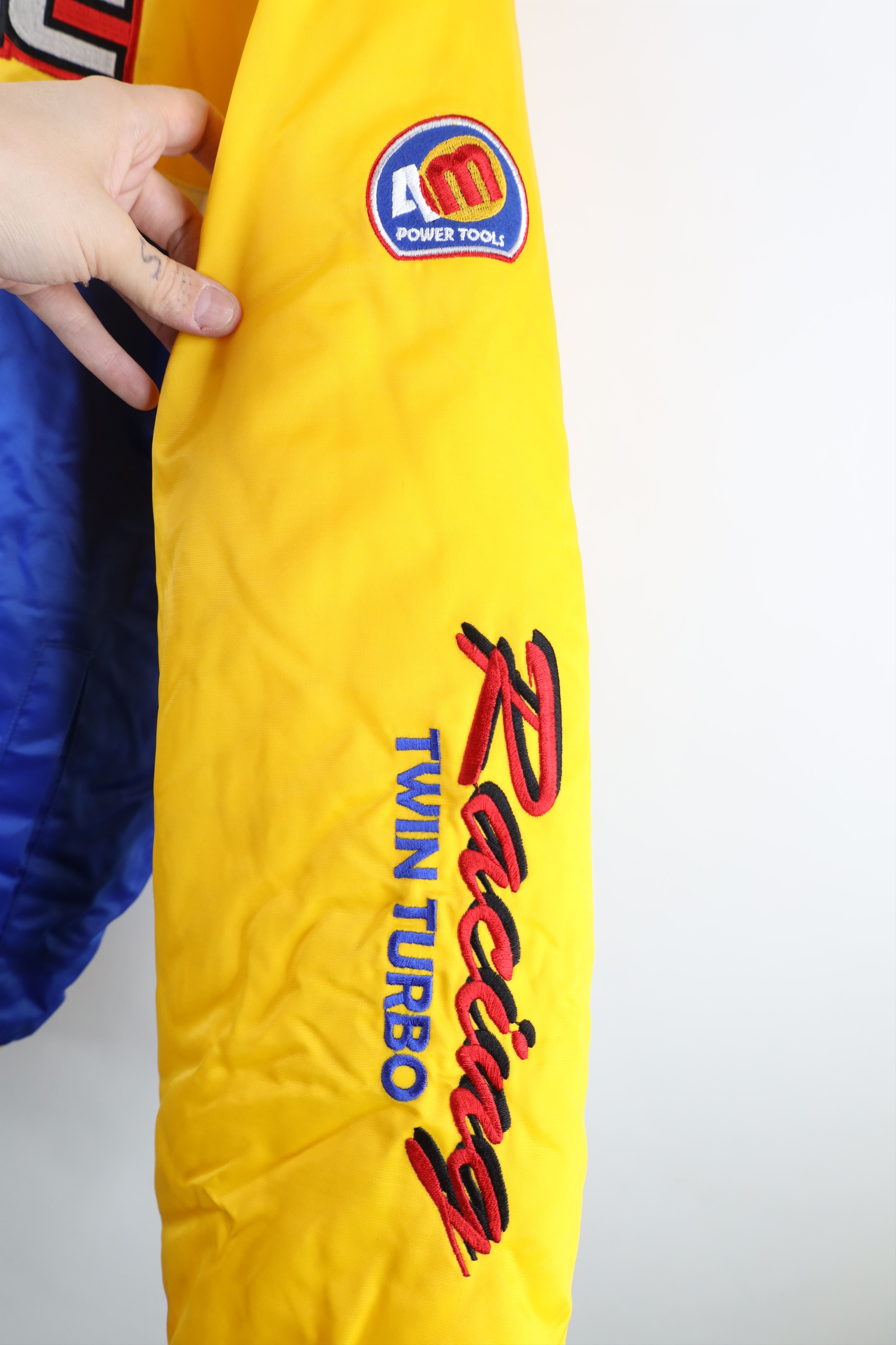 Vintage Deadstock Vintage Y2K 2000 Pit Crew Racing Puffer Jacket Size US XL / EU 56 / 4 - 9 Thumbnail