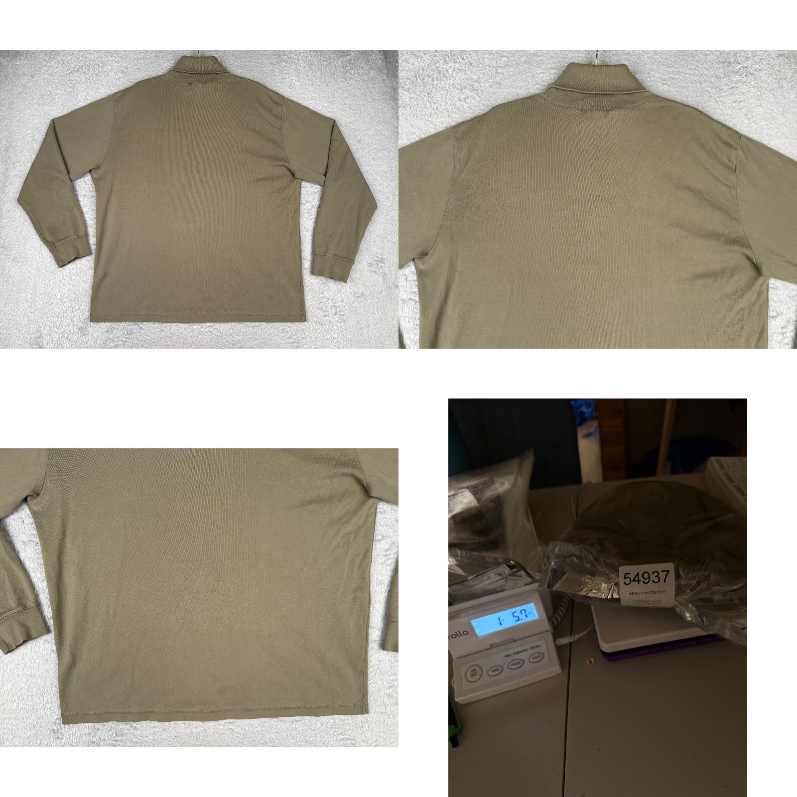 Ralph Lauren VINTAGE Ralph Lauren Shirt Men XL Green Cotton Knit Turtle Neck Logo Embroidered Size US XL / EU 56 / 4 - 9 Thumbnail