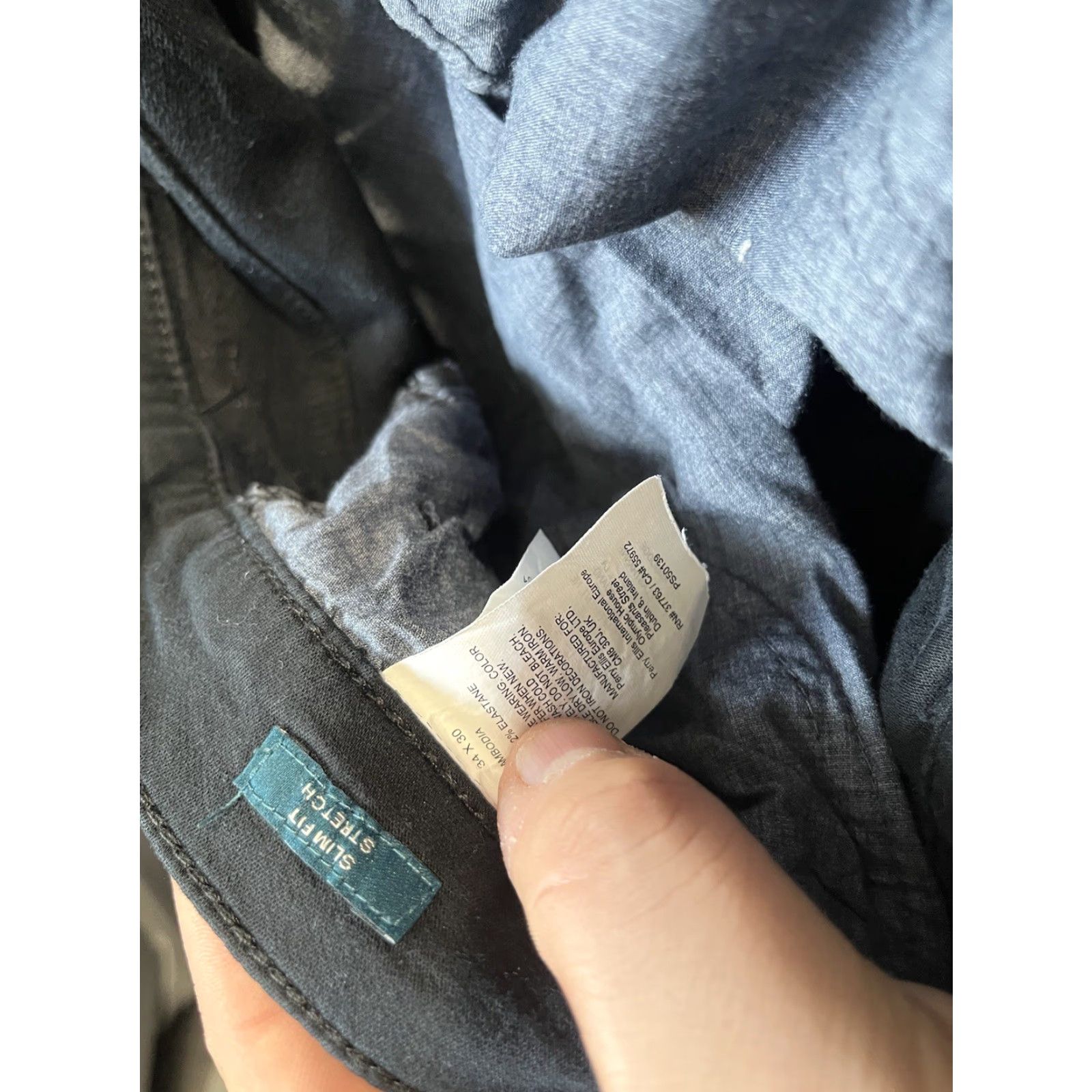 Perry Ellis VINTAGE Perry Ellis Slim Fit Men's Black Nylon Dress Pants Size 34x30 Stretch Waist Size US 34 / EU 50 - 5 Thumbnail