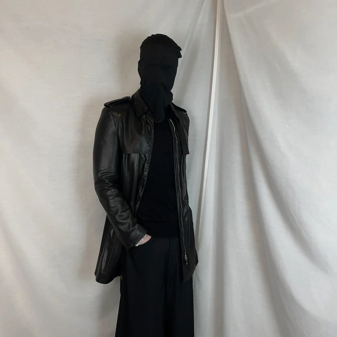 Gucci Gucci by Tom Ford Military Perforated Leather Coat - AW97 Size US XS / EU 42 / 0 - 2 Thumbnail
