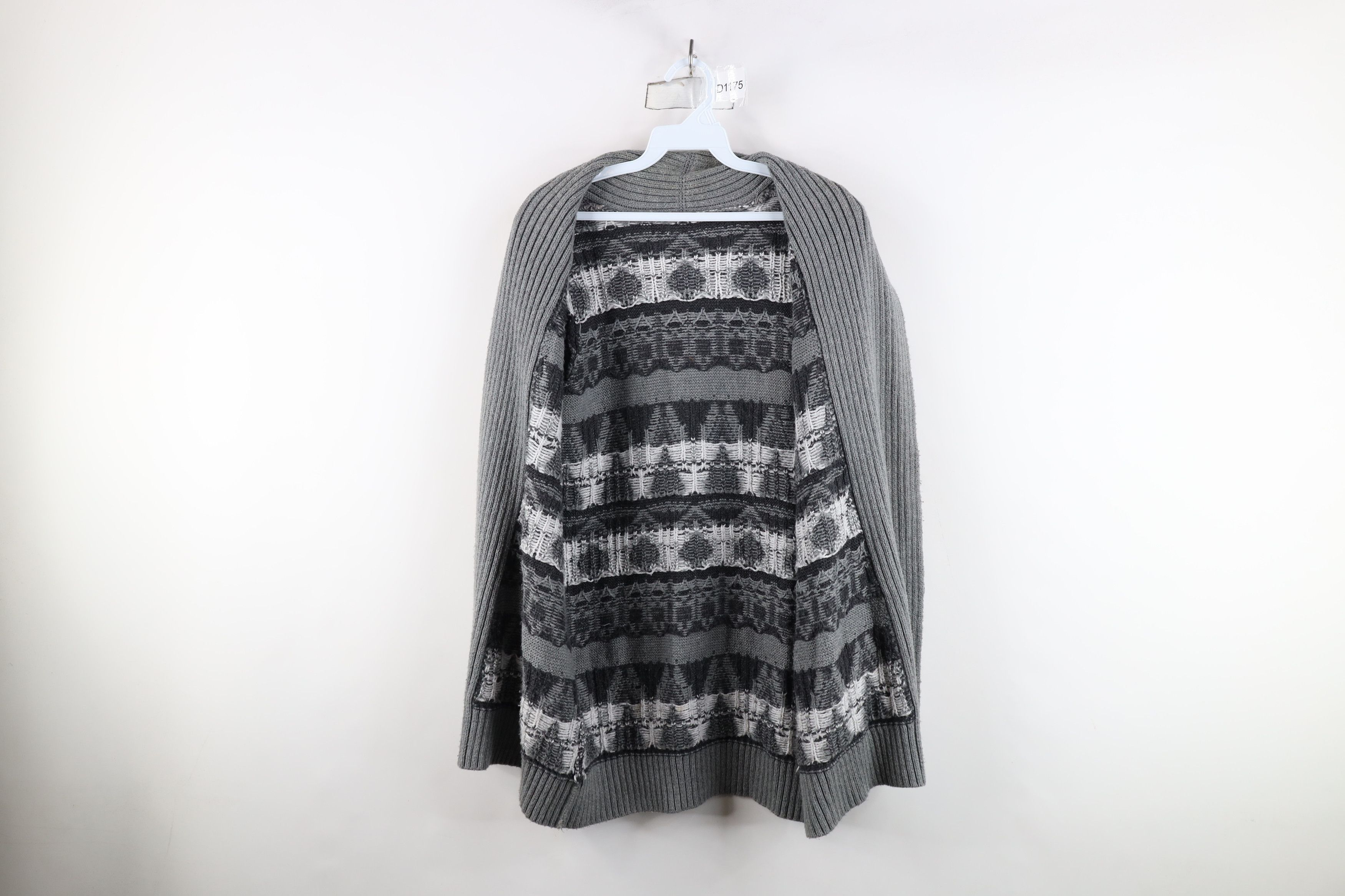 Vintage Vintage 90s Streetwear Open Front Knit Cardigan Sweater Size M / US 6-8 / IT 42-44 - 9 Thumbnail