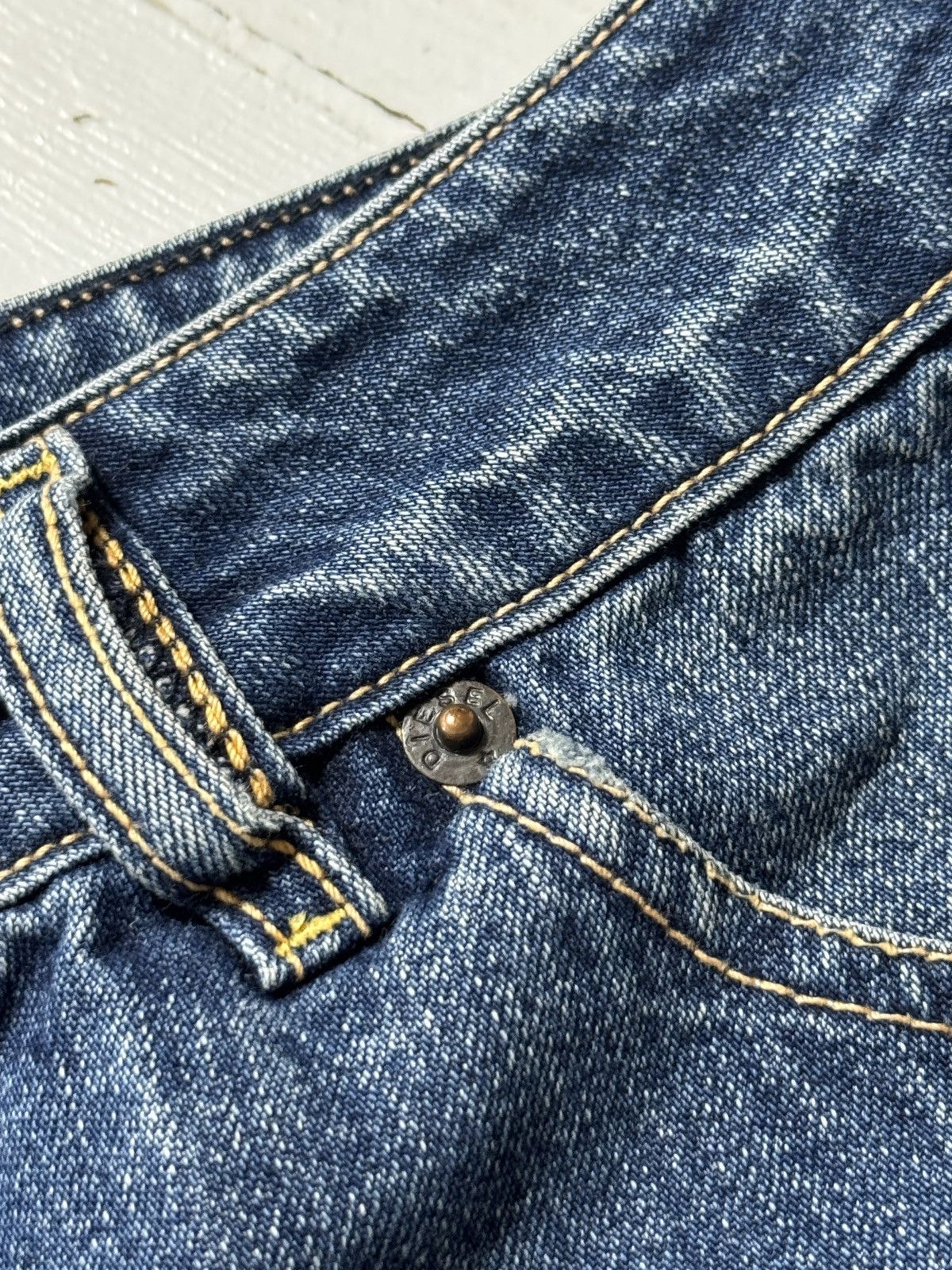 Diesel VINTAGE DIESEL WITH BUTTONS MINI DENIM SKIRT Size 29" - 9 Thumbnail